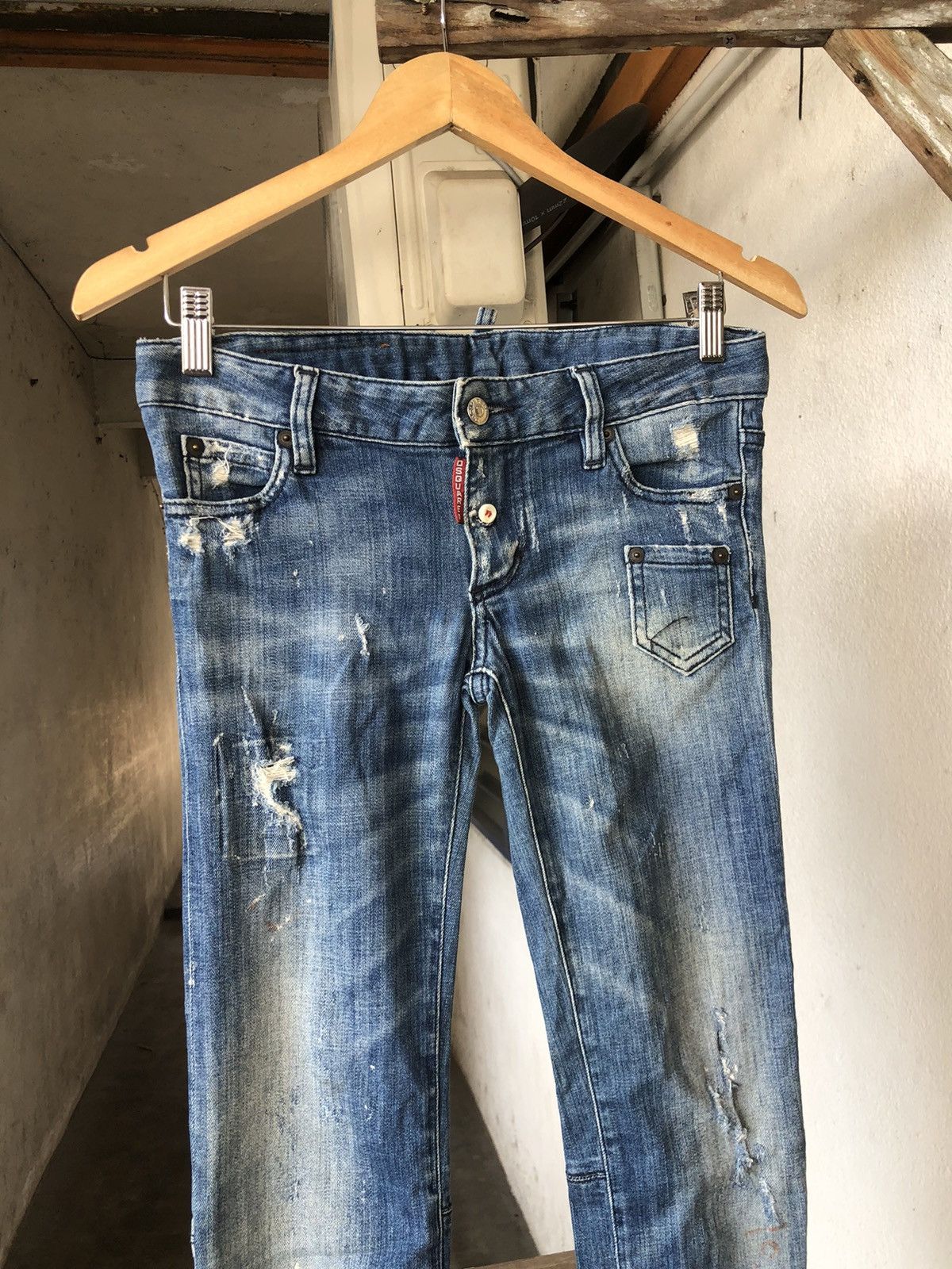 Dsquared2 Dsquared2 Distressed Punk Design Skinny Denim Size 26" / US 2 / IT 38 - 3 Thumbnail