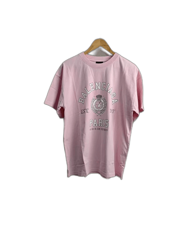 Balenciaga Pink Short Sleeve Shirt Size L-yf