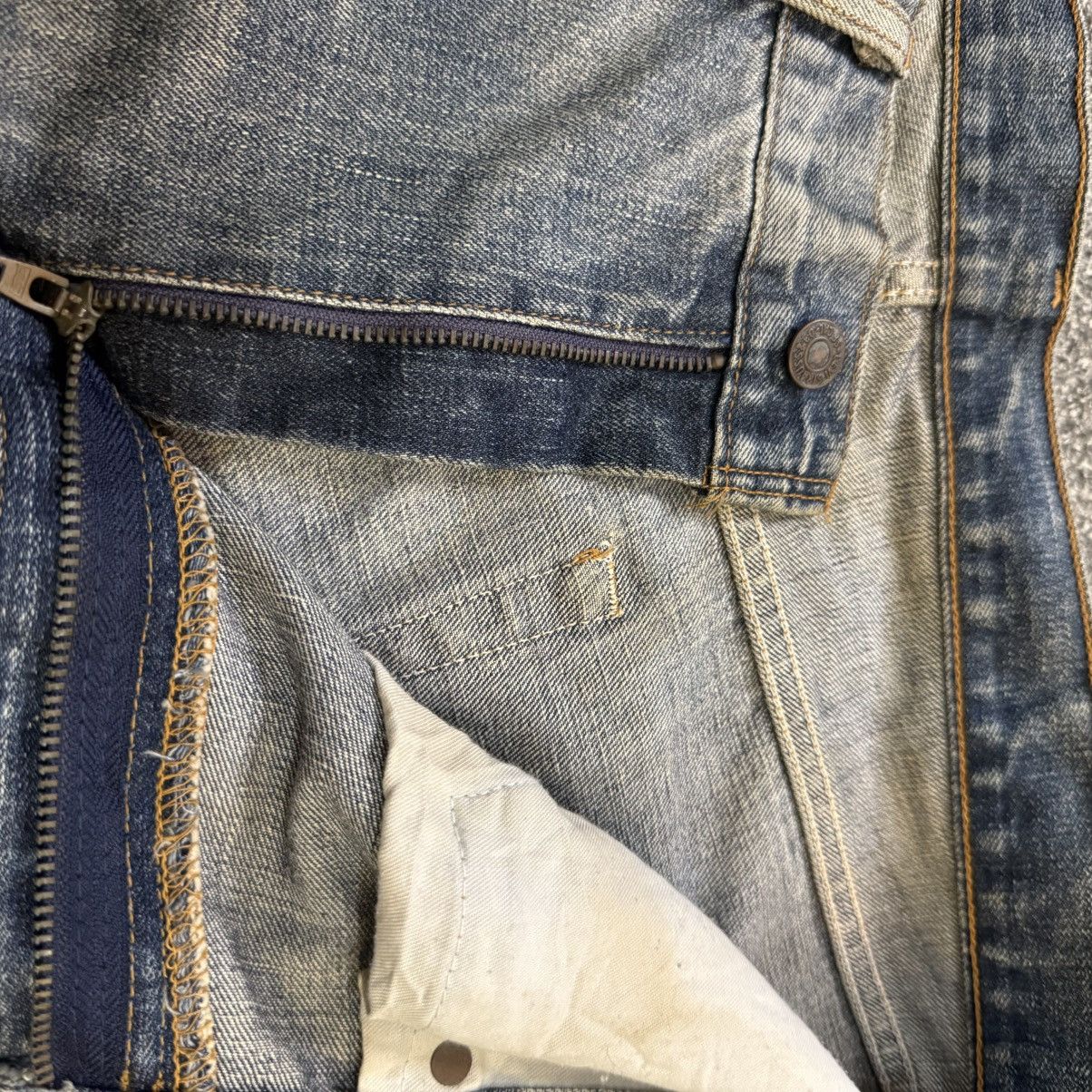 If Six Was Nine 🔥🇯🇵 Vintage Japanese Levis 505 Distressed Denim Size US 36 / EU 52 - 13 Thumbnail