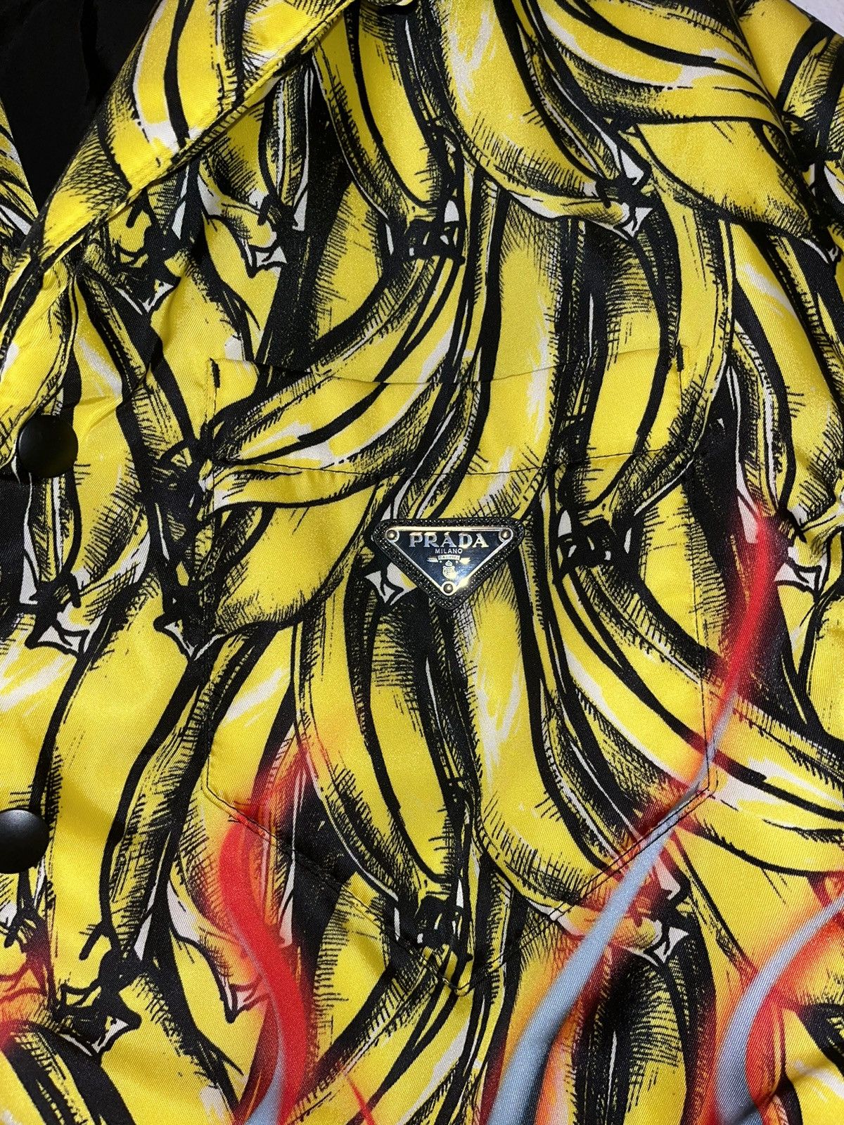 Prada Prada padded flames banana shirt | Grailed