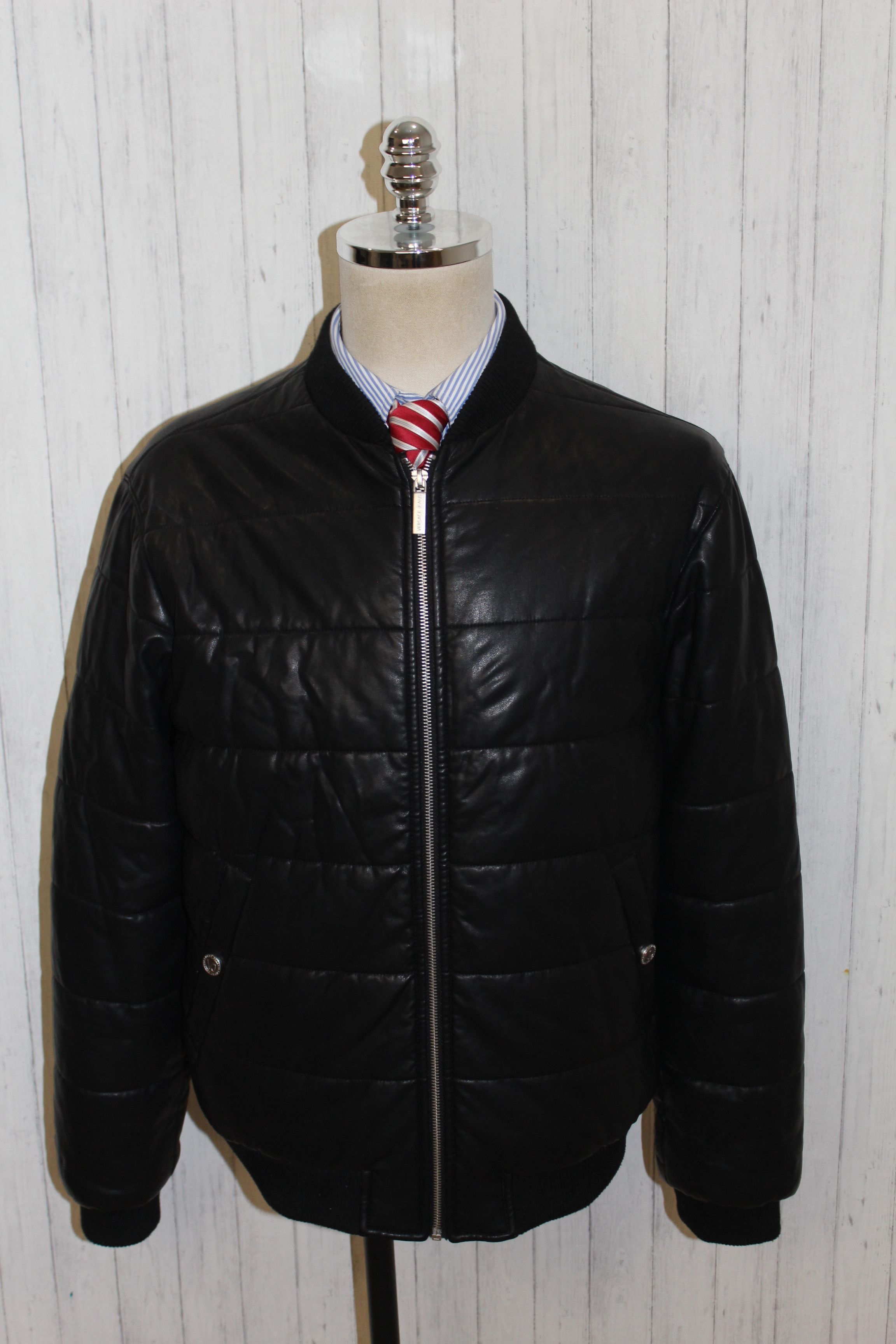 Versace Men's Versace Jeans Black Bomber Jacket Size M Size US M / EU 48-50 / 2 - 2 Thumbnail