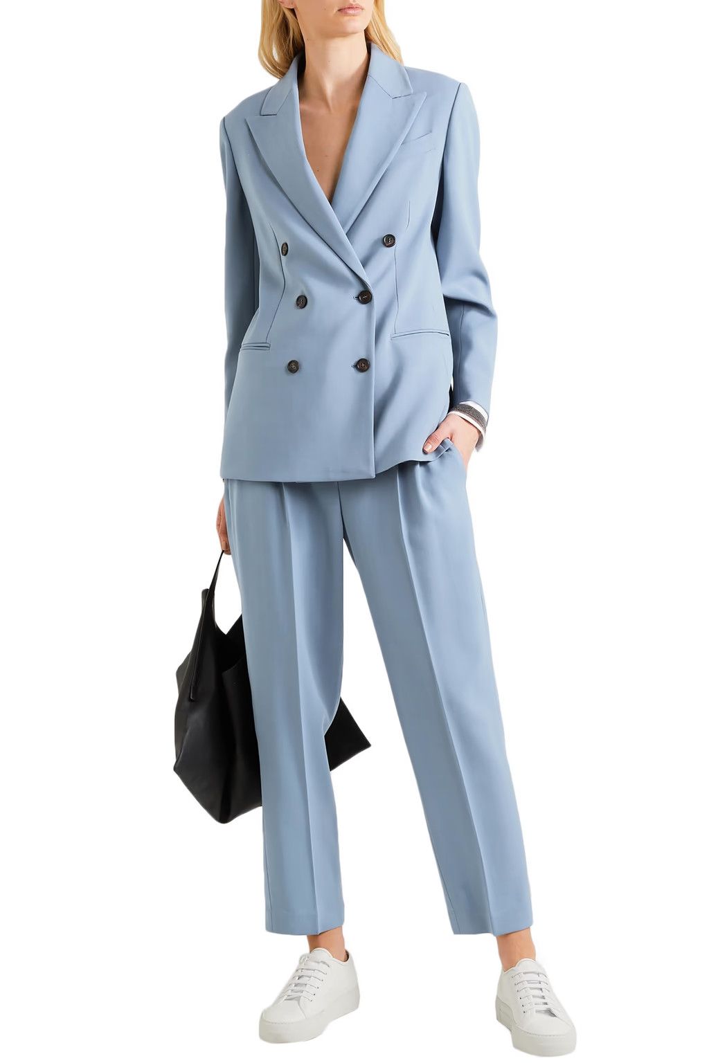 Brunello Cucinelli o1y0725 Blazer in Pastel Blue Size XS / US 0-2 / IT 36-38 - 5 Thumbnail