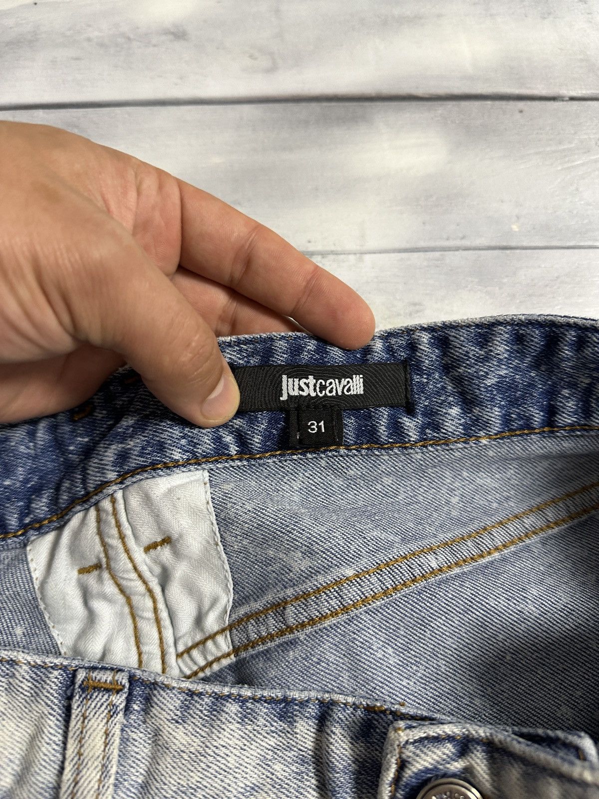 Just Cavalli Rare Luxury Jeans Just Cavalli Distressed Denim Size 31 Size US 31 - 13 Thumbnail