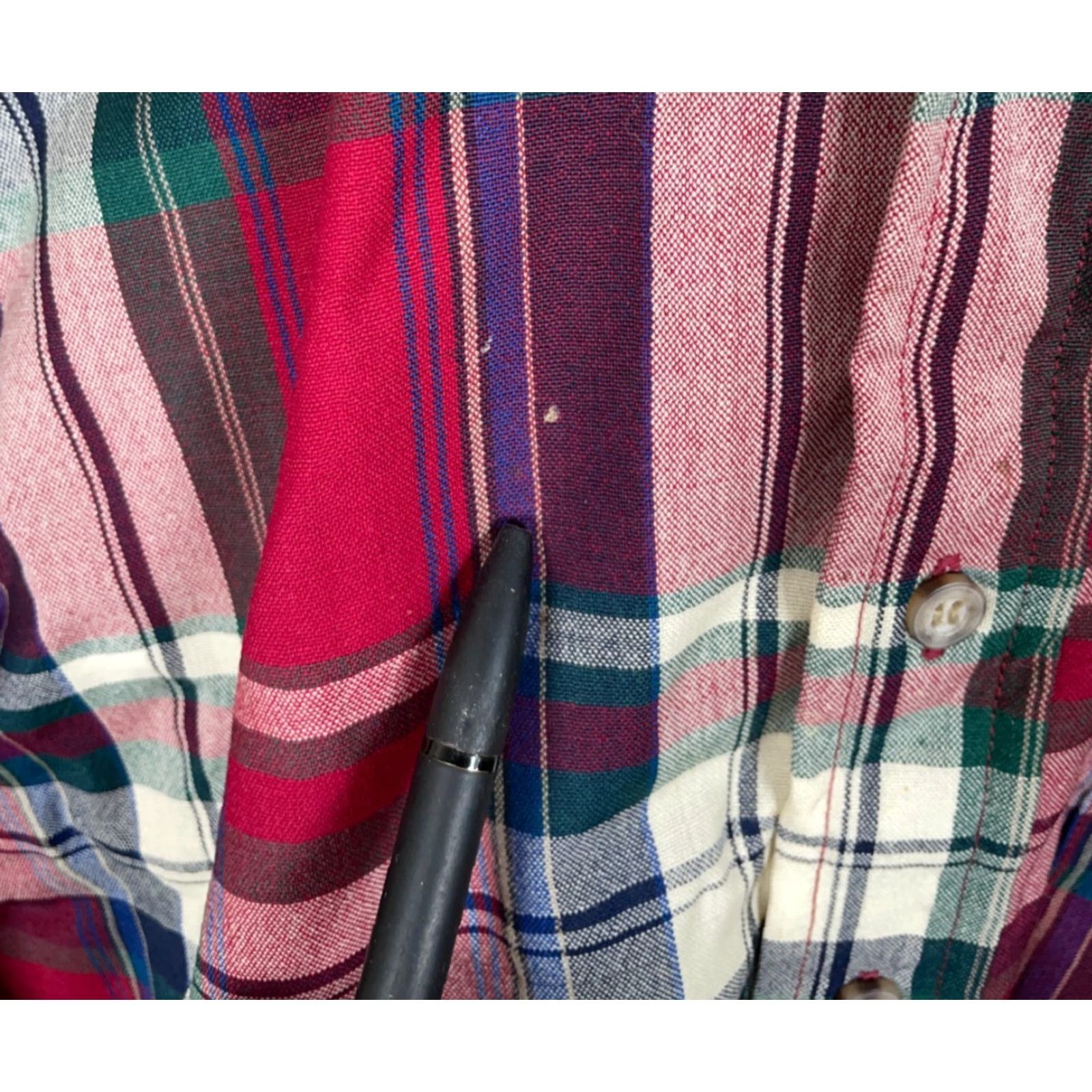 Pendleton VINTAGE Pendleton Shirt Wool Flannel Button-Up Mens Medium Red Plaid Lightweight USA Made 90s Grunge Preppy Casual WorkwearIFemale? Size US M / EU 48-50 / 2 - 4 Thumbnail