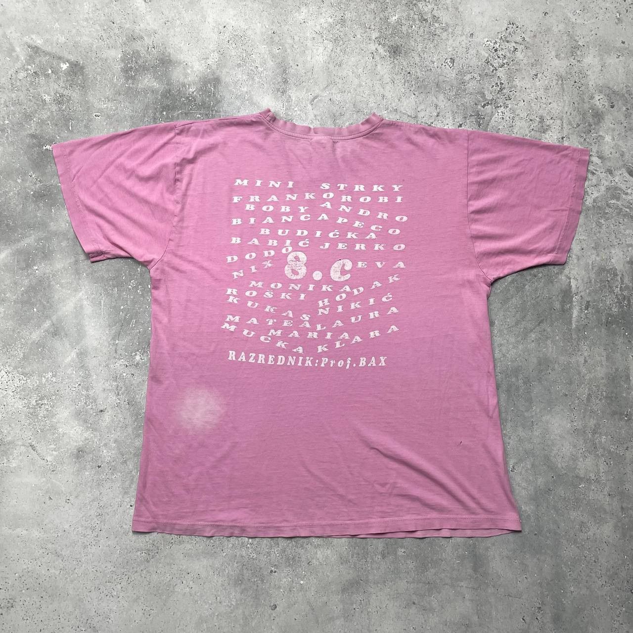 Vintage Vintage Y2K FBI Quote Thrashed T Shirt Faded Pink Size L Size US L / EU 52-54 / 3 - 2 Thumbnail