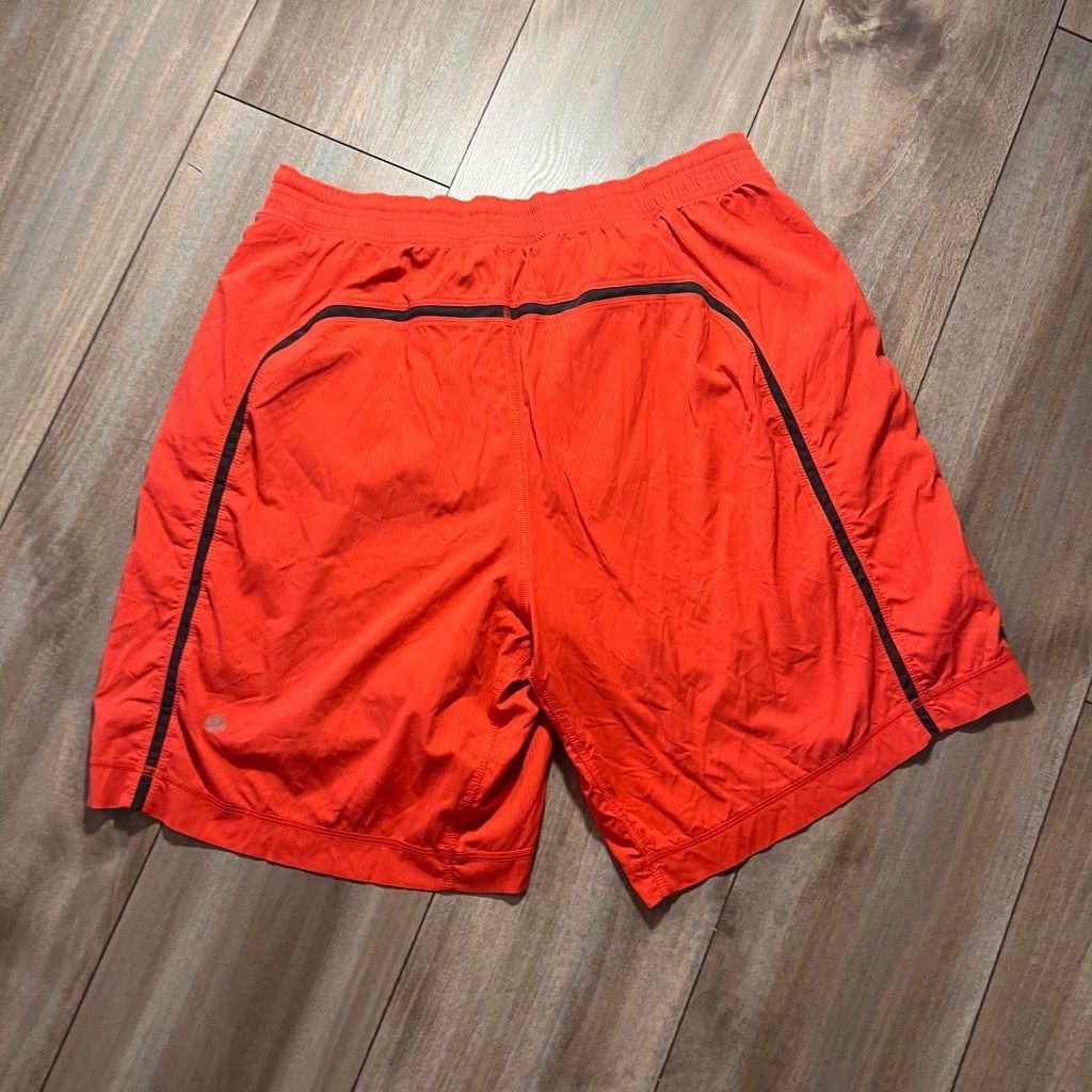 Lululemon Lululemon Red Athletic Workout Shorts 9” inseam Men Large Bi Size US 36 / EU 52 - 5 Thumbnail