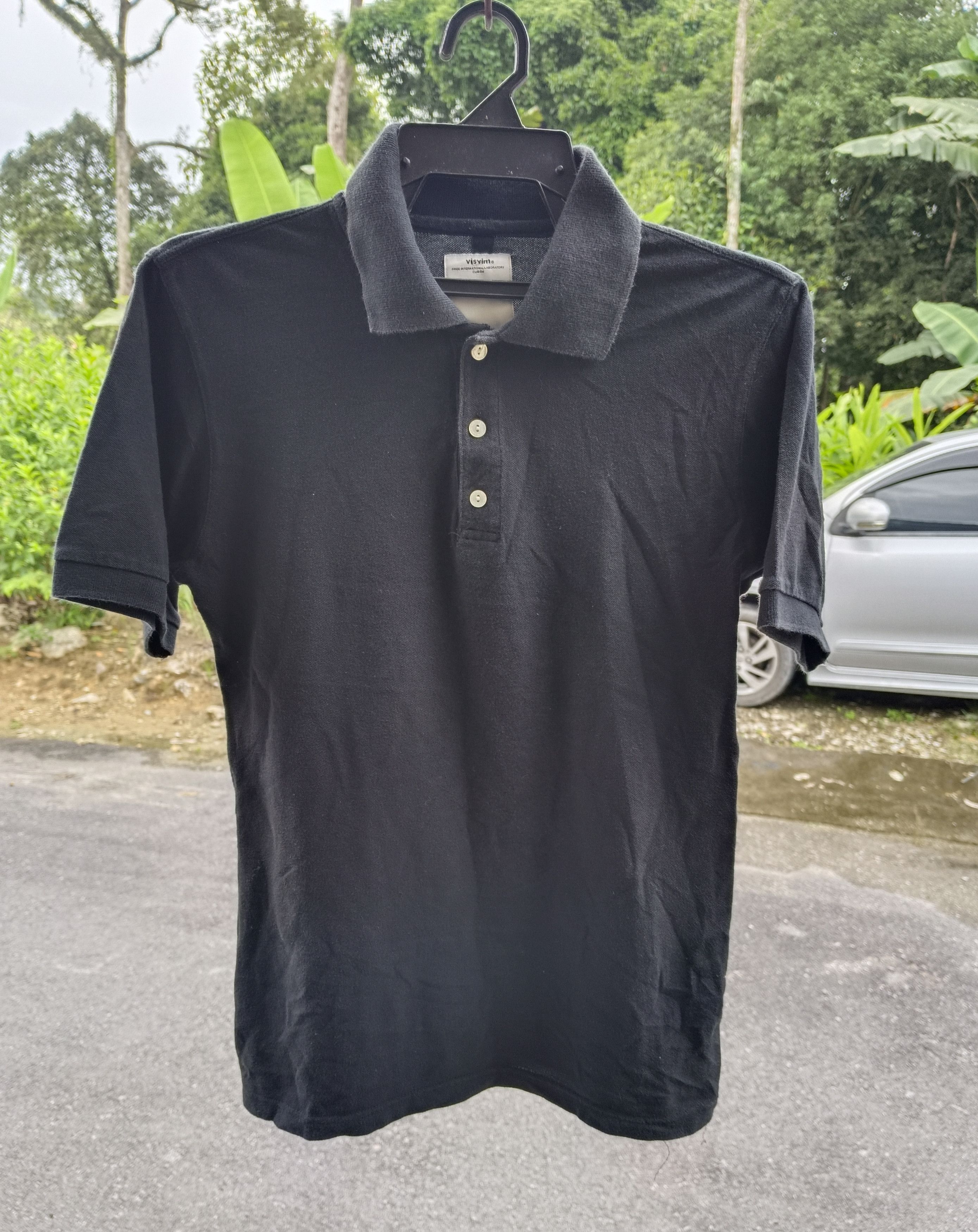 Visvim LABORATORY CUBISM VISVIM BLACK POLO TEE Size US S / EU 44-46 / 1 - 2 Thumbnail