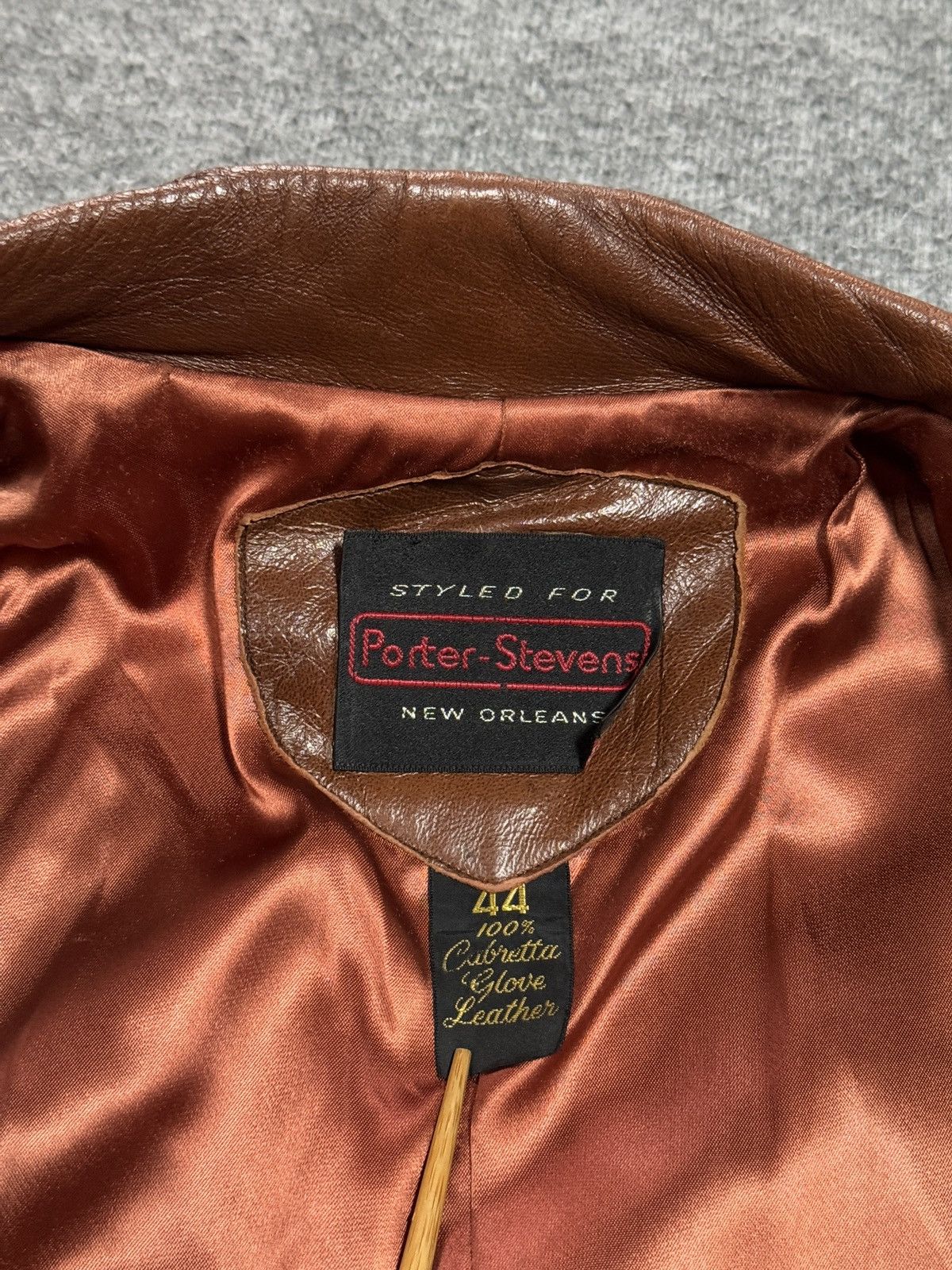 Vintage Vintage 70s Cabretta Leather Jacket Sport Coat Mens 44 Brown Size US M / EU 48-50 / 2 - 9 Thumbnail