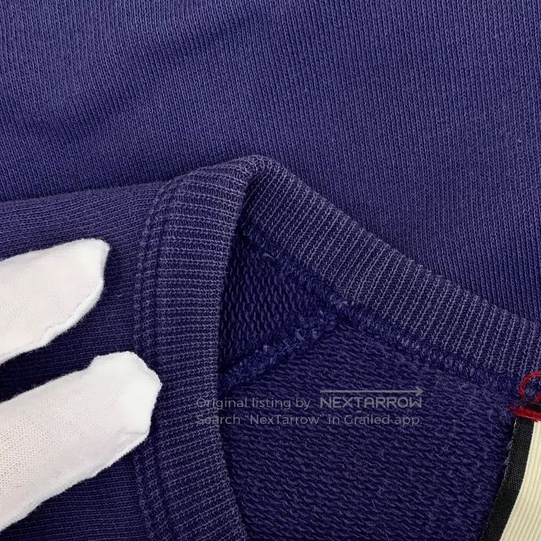 Gucci Gucci Dark blue rabbit embroidered cotton round-neck long- Size US S / EU 44-46 / 1 - 9 Thumbnail