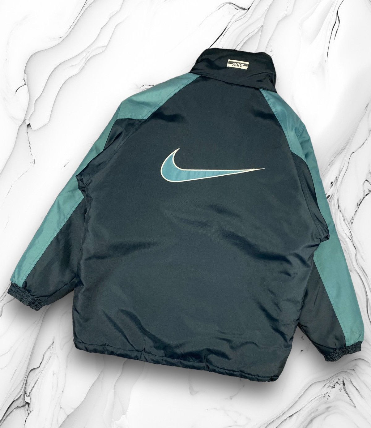image of 90's Nike Premier Big Center Swoosh Jacket in Dark Blue, Men's (Size Large)