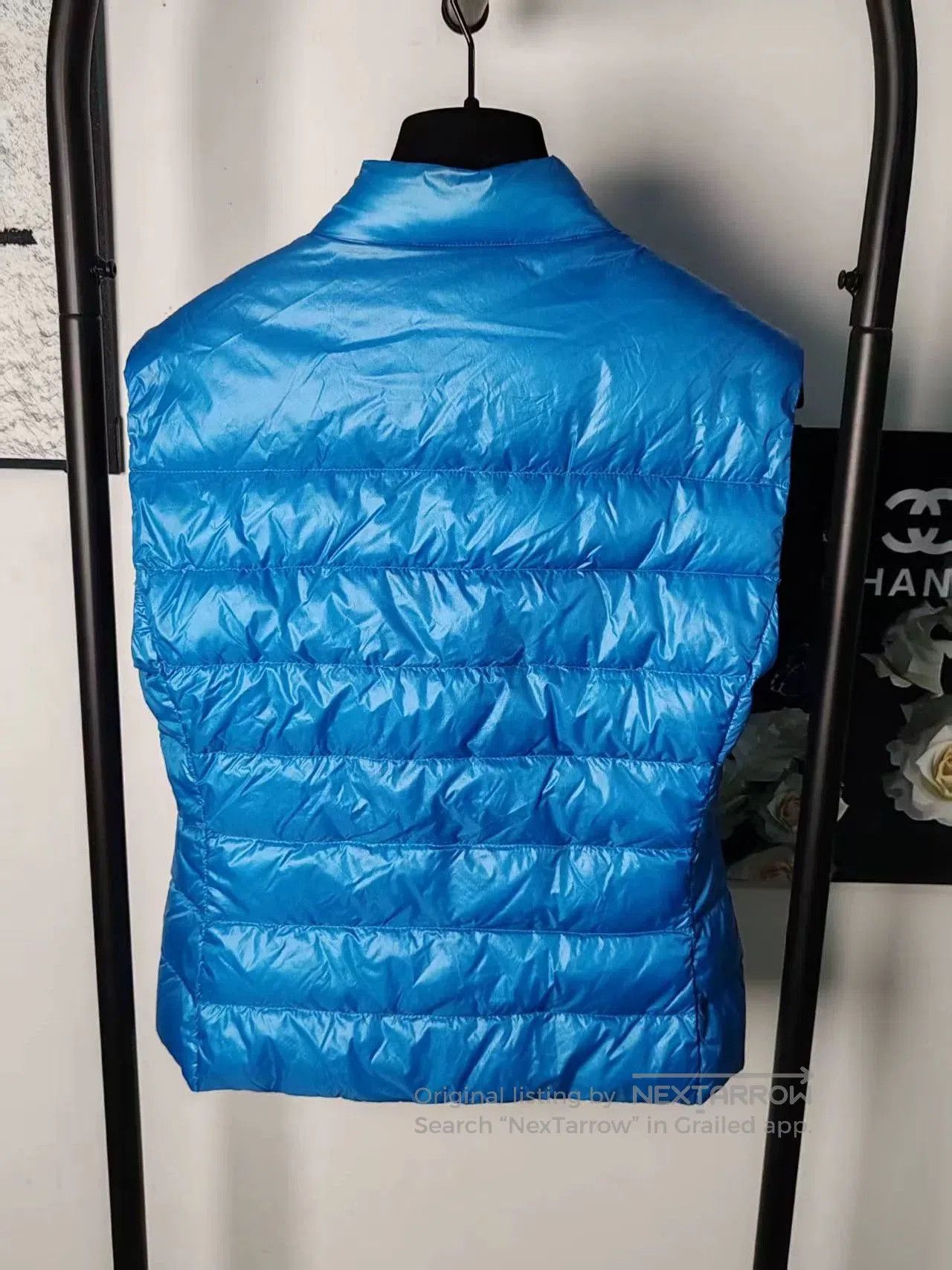 Prada Prada Blue Down Vest with Triangle Logo. Size US M / EU 48-50 / 2 - 2 Thumbnail