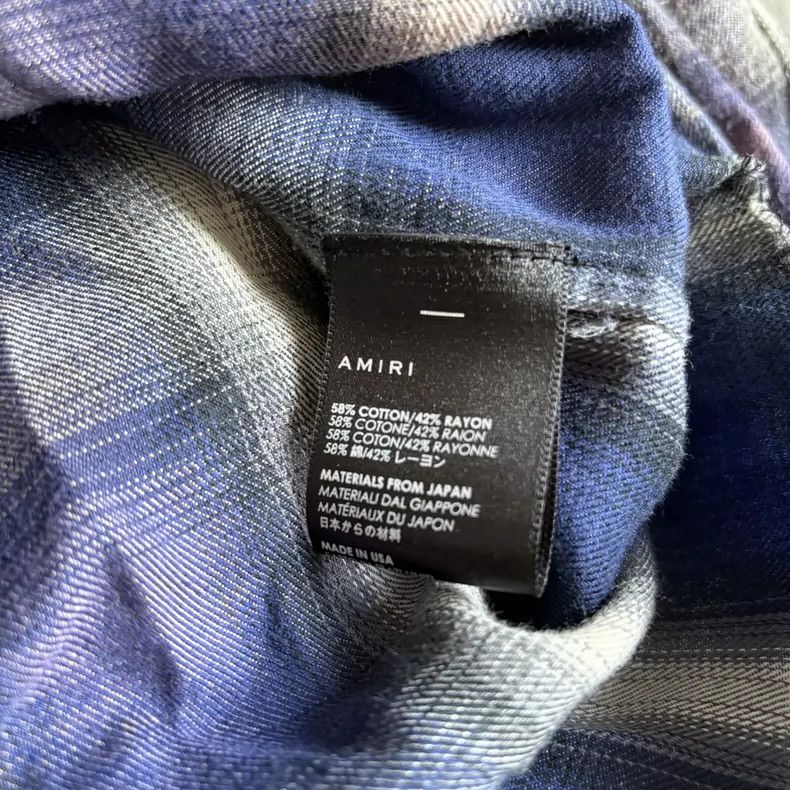Amiri Amiri Electric Purple Fume Dyed Shirt Size US M / EU 48-50 / 2 - 8 Thumbnail
