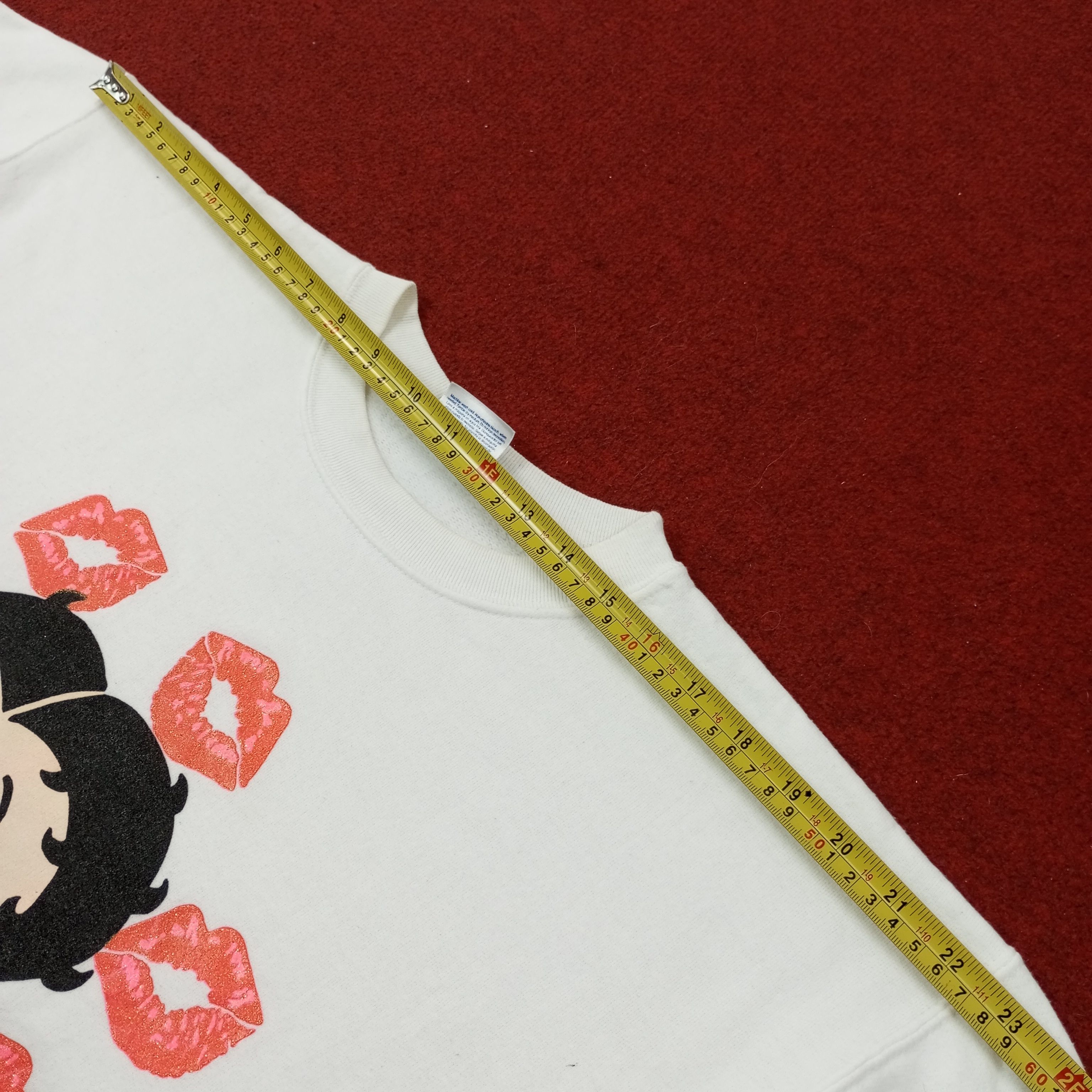 Vintage Betty Boop Kissable Cartoon Vintage Sweatshirt c238n2 Size US M / EU 48-50 / 2 - 8 Thumbnail