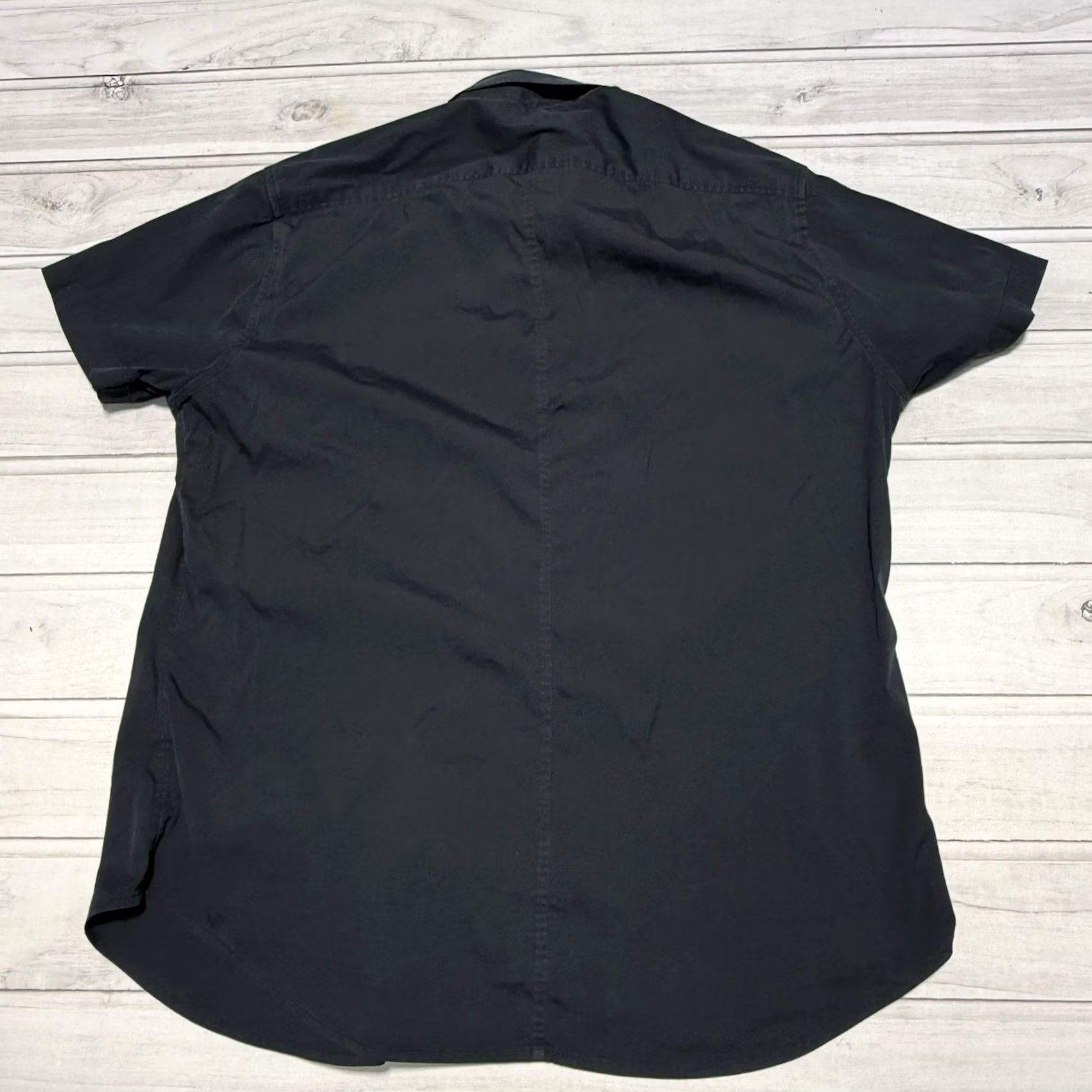 Theory Theory Shirt Mens Large Black Short Sleeve Button Front Pocket Size US L / EU 52-54 / 3 - 3 Thumbnail