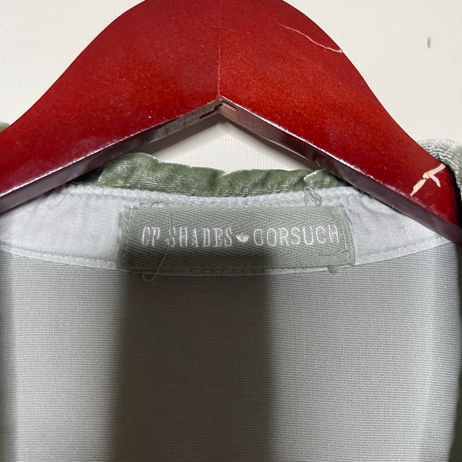 CP Shades CP Shades x Gorsuch The Alana Green Washed Velvet Button Up Size XL / US 12-14 / IT 48-50 - 2 Thumbnail