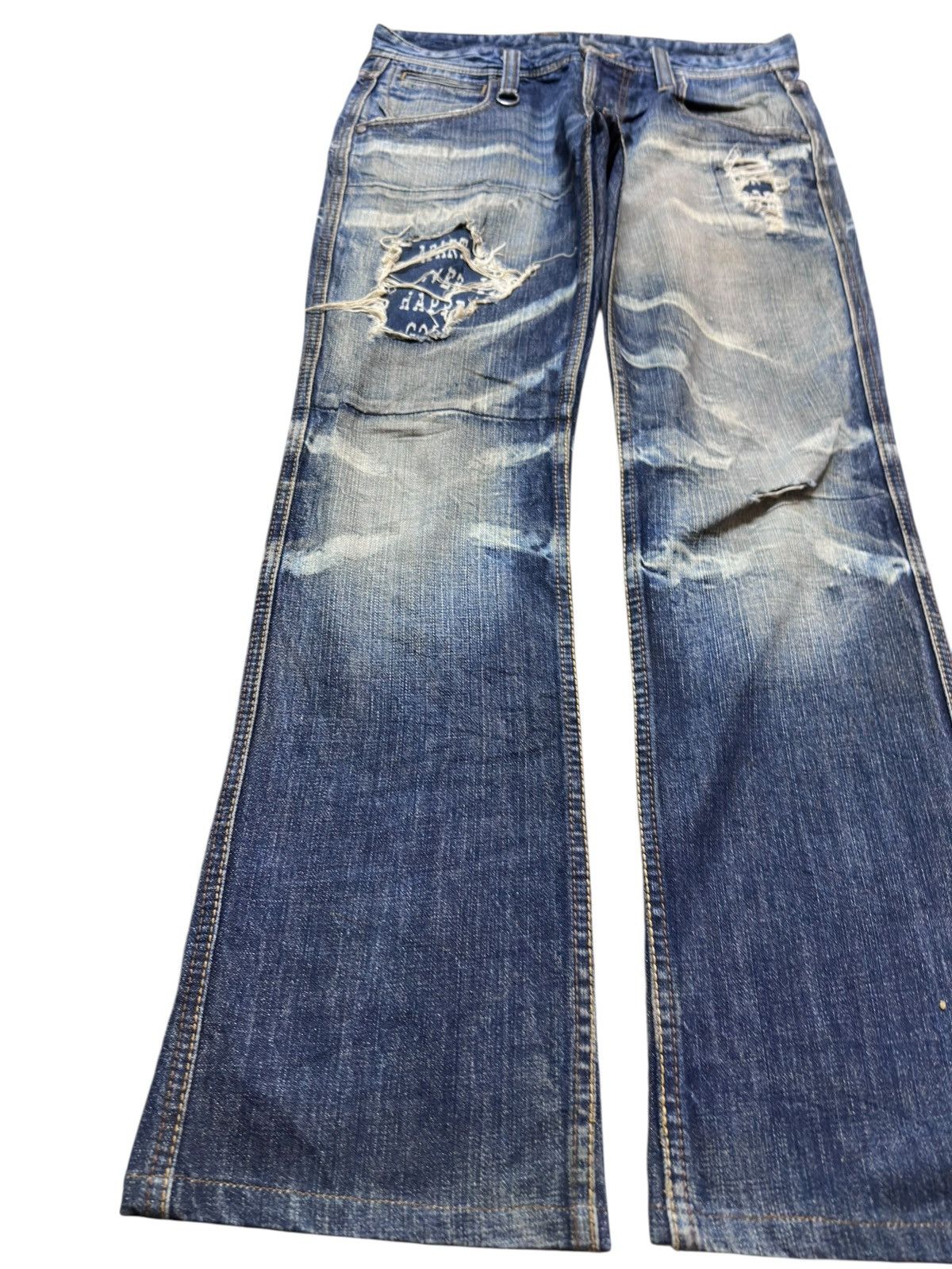 Nicole Club Vintage Hideaways By Nicole Flare Grung Bondage Denim Size US 31 - 3 Thumbnail