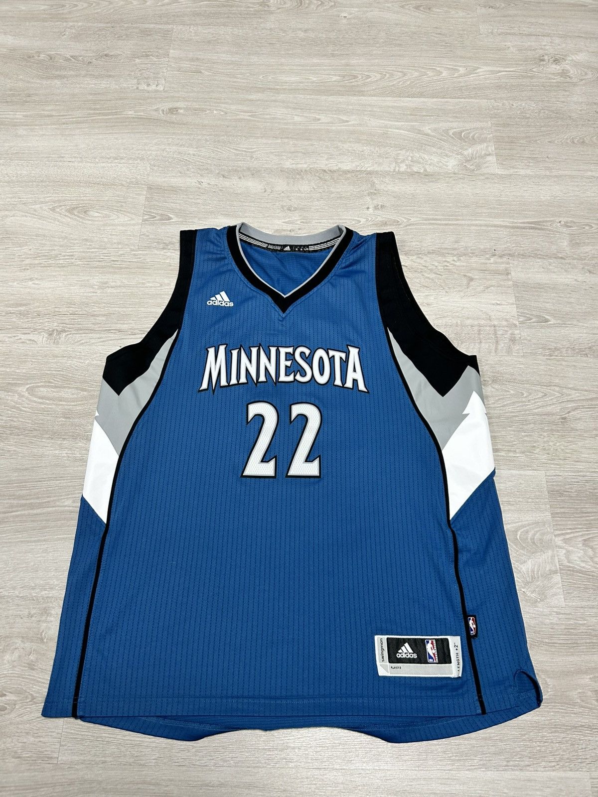 NBA Adidas Andrew Wiggins #22 Timberwolves NBA Jersey Sz L +2 Size US XL / EU 56 / 4 - 2 Thumbnail