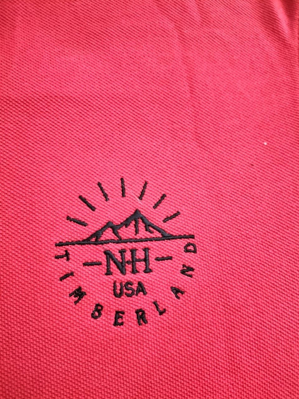 Timberland Timberland NH USA 1973 Red Polo Shirt : M Size US L / EU 52-54 / 3 - 4 Thumbnail