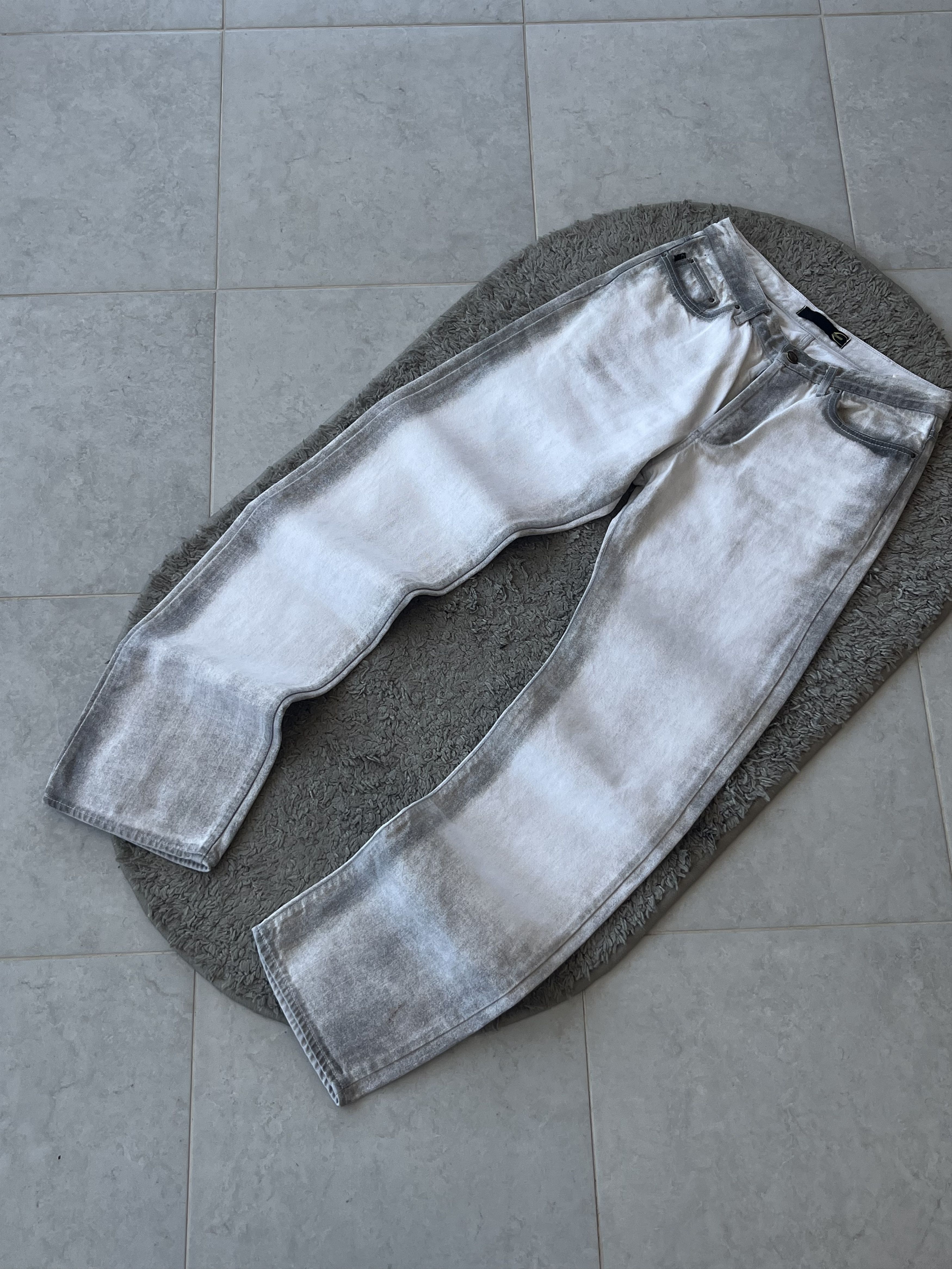 Just Cavalli JUST CAVALLI Men’s Regular Straight Jeans White/Gray Color Size US 30 / EU 46 - 3 Thumbnail