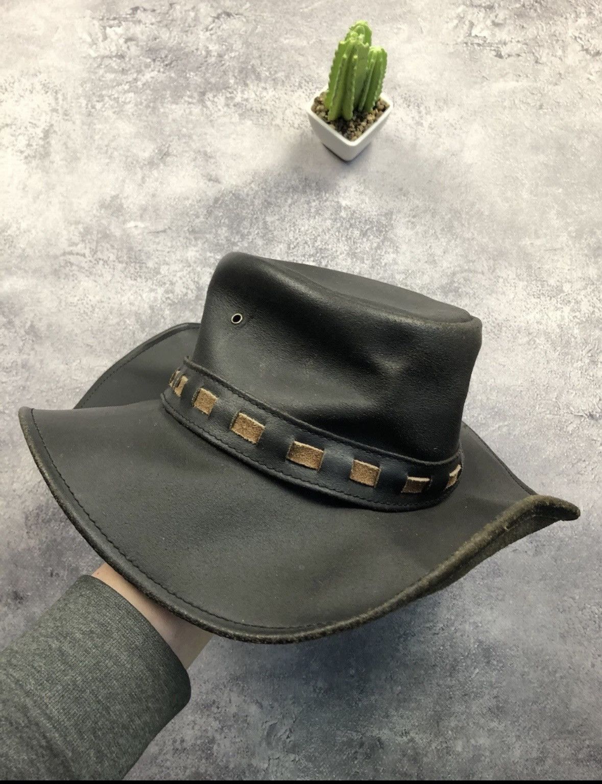 Vintage VINTAGE The Australian Bush Hat Co Statesman Leather Rare Size ONE SIZE - 1 Thumbnail
