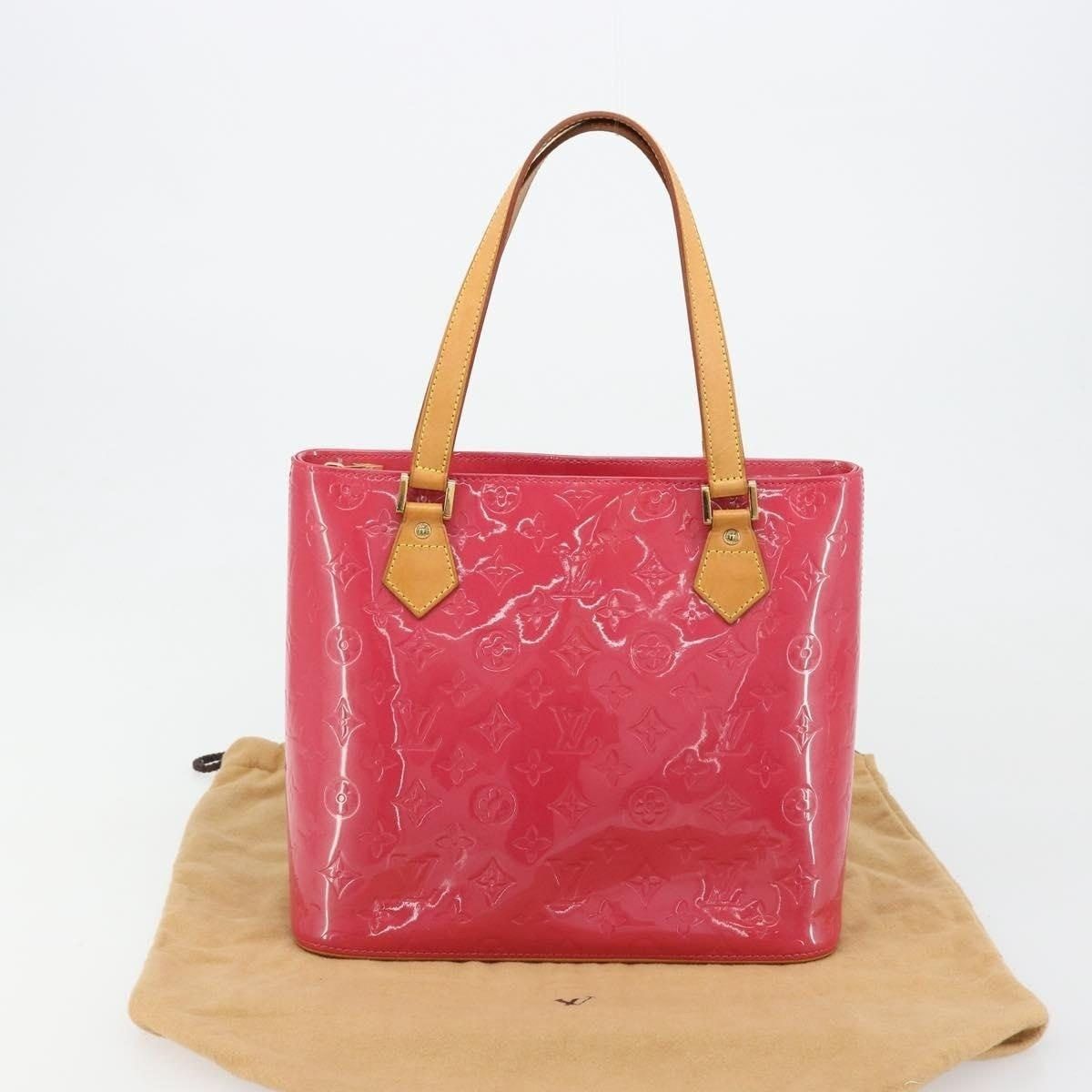 Louis Vuitton Louis Vuitton Monogram Vernis Houston Handbag Pink Size ONE SIZE - 2 Thumbnail