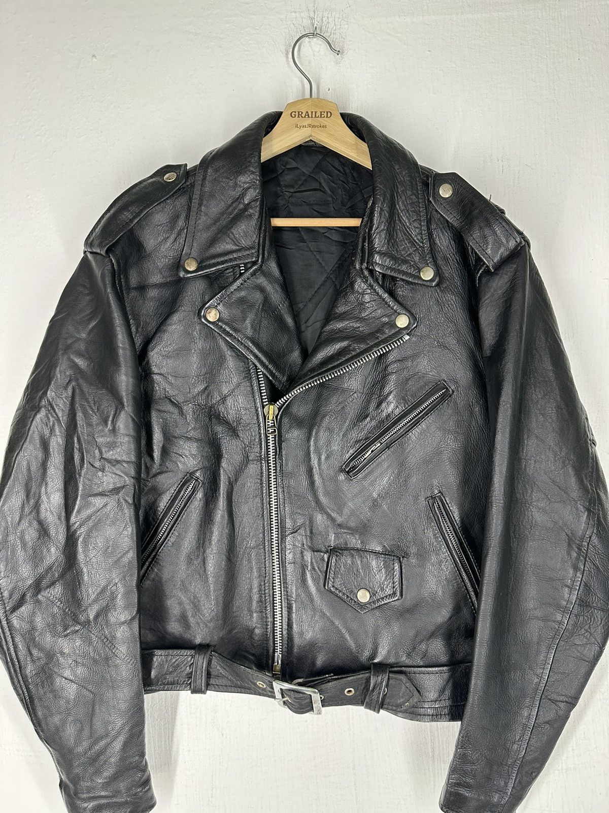 Harley Davidson 80’s Vtg Leather Jacket Harley Davidson Double Riders Jacket Size US M / EU 48-50 / 2 - 5 Thumbnail