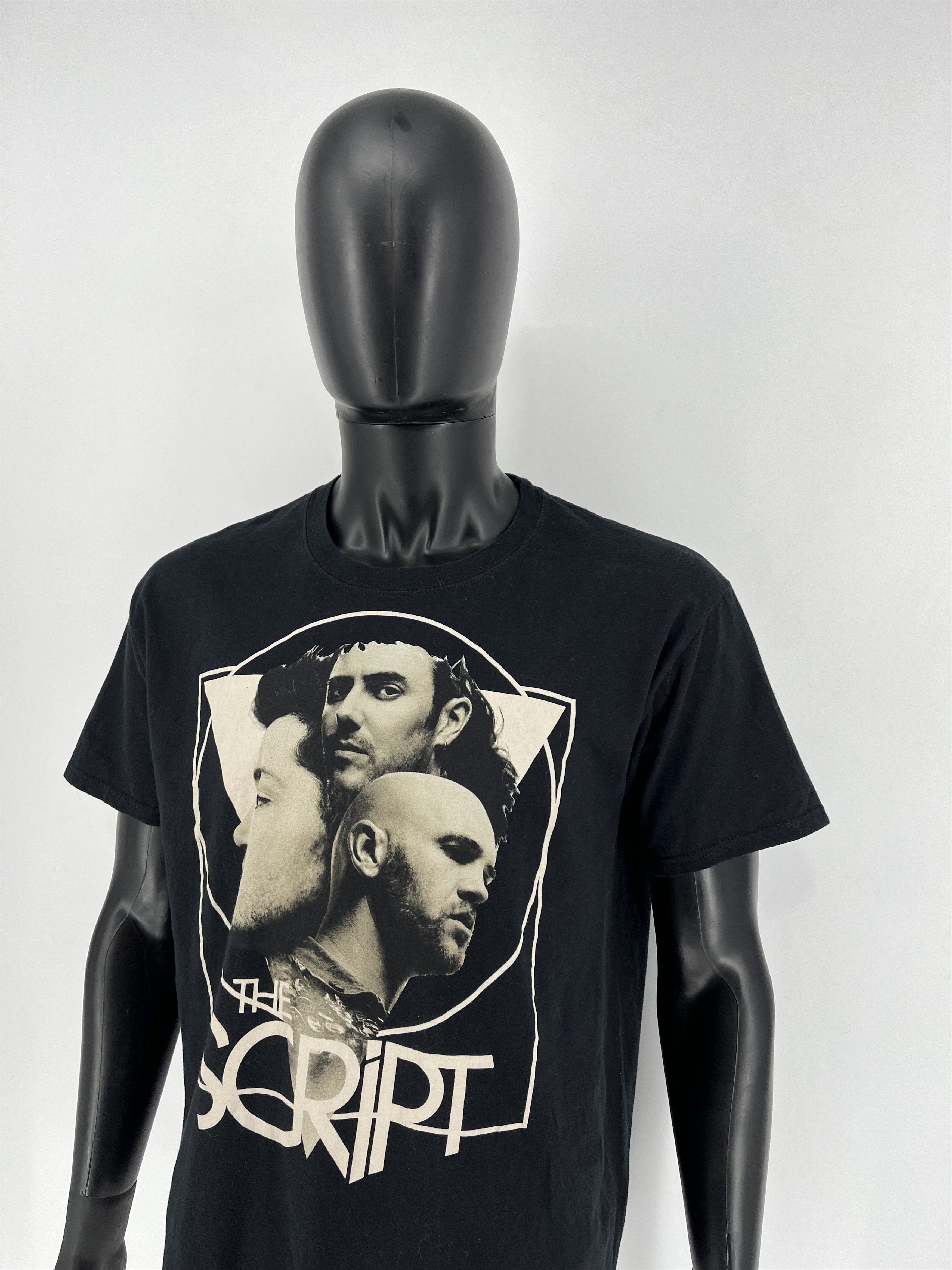 Band Tees The Script Vintage Black Cotton Short Sleeve T-Shirt Metal Size US L / EU 52-54 / 3 - 4 Thumbnail