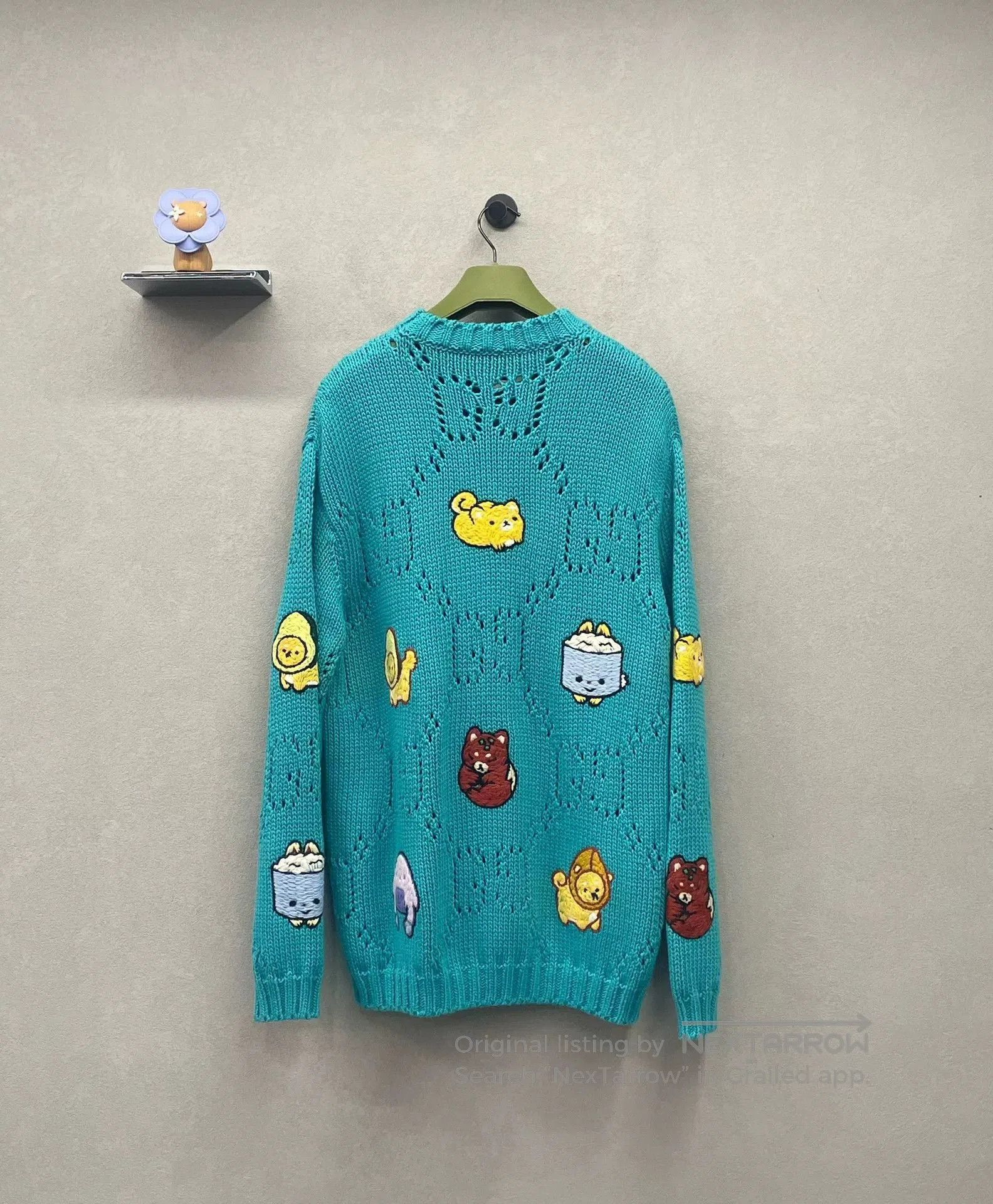 Gucci Gucci Blue Cartoon Embroidery Sweater. Size M / US 6-8 / IT 42-44 - 2 Thumbnail