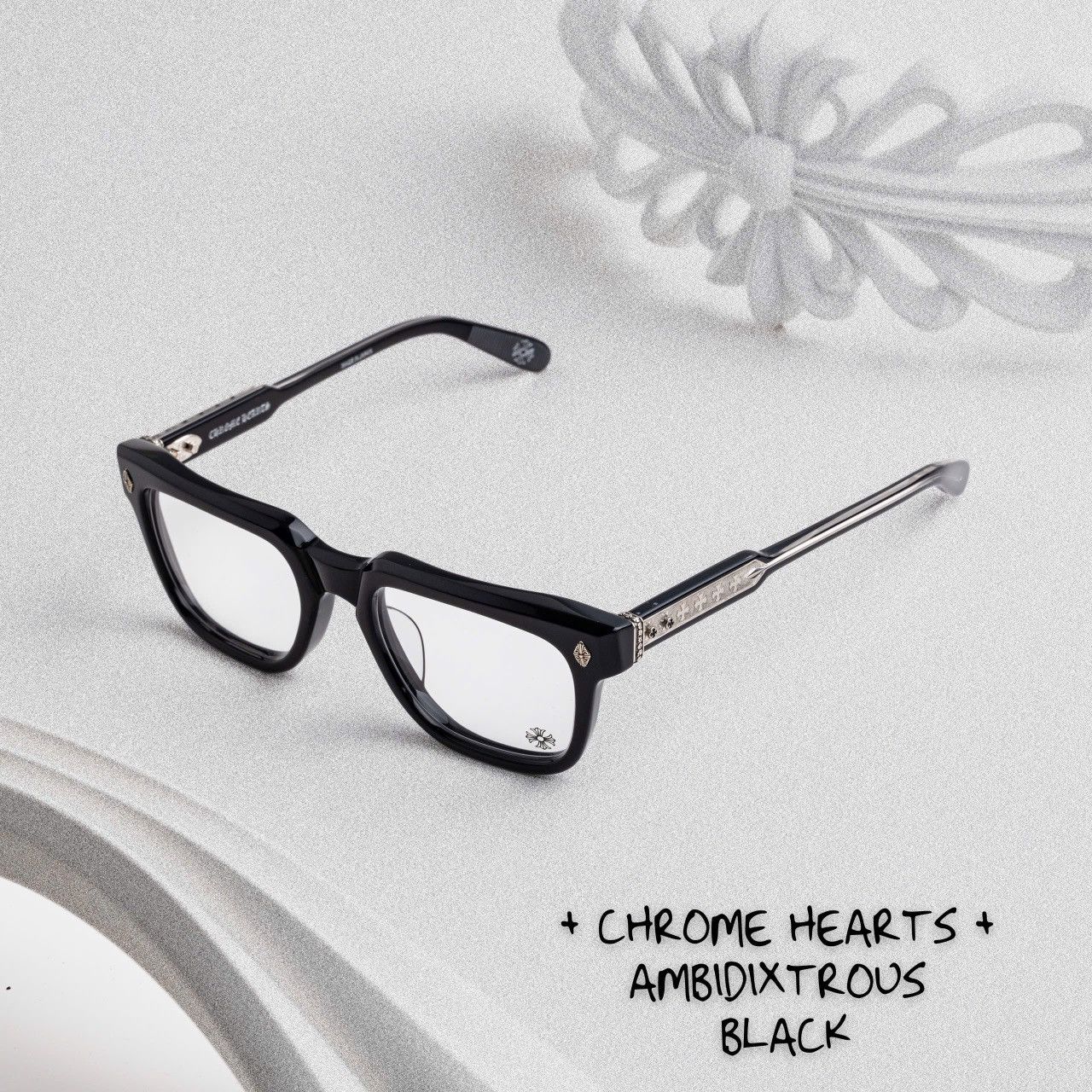 Chrome Hearts CHROME HEARTS AMBIDIXTROUS BLACK GLASSES Size ONE SIZE - 1 Thumbnail