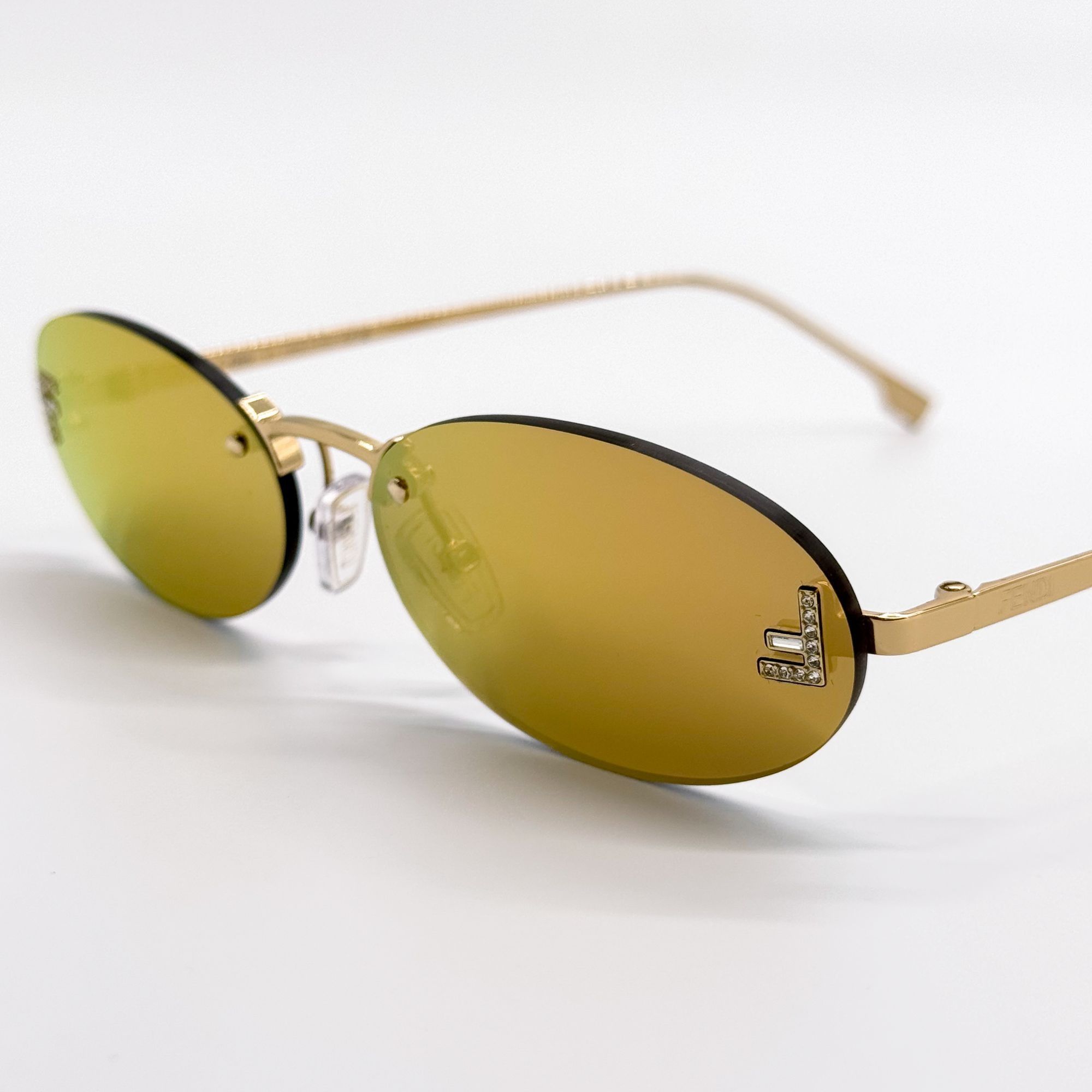 Fendi NEW FE4075US 30L ROUND GOLD MIRROR FENDI WOMN SUNGLASSES Size ONE SIZE - 6 Thumbnail
