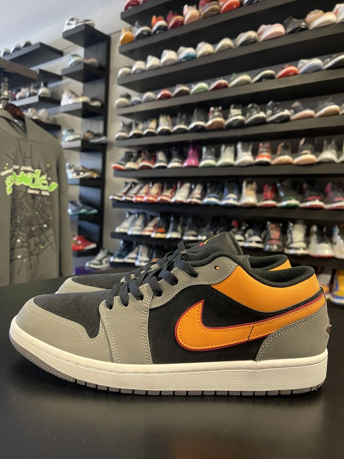 Jordan Brand Size 10 - Jordan 1 Low Light Graphite Vivid Orange Size US 10 / EU 43 - 1 Thumbnail