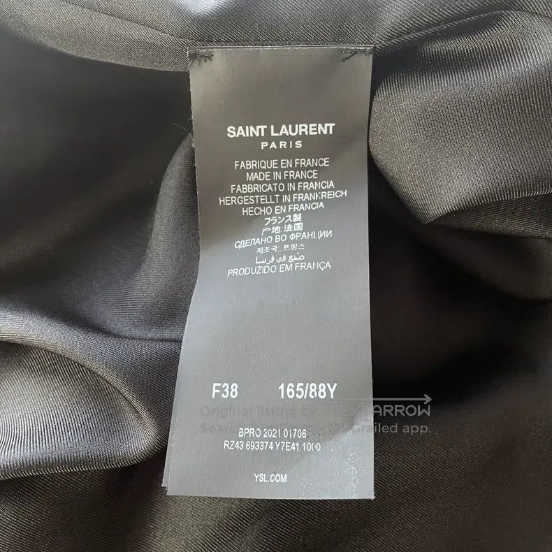 Saint Laurent Paris Saint Laurent Paris Solid Color Pointed Collar Long-sleeve Size XS / US 0-2 / IT 36-38 - 5 Thumbnail
