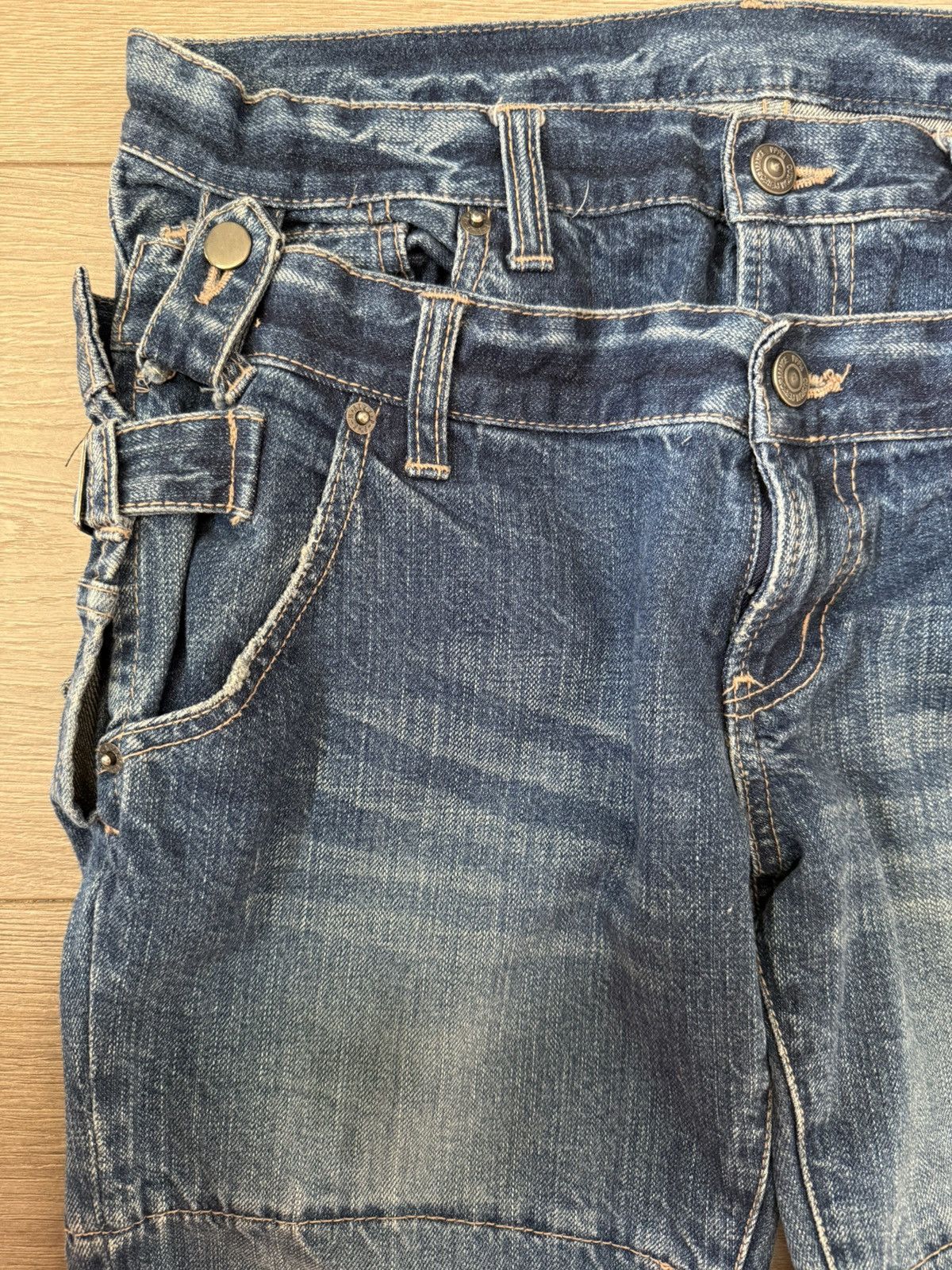 PPFM PPFM Punk Real Double Waist Ripped Unique Design Size US 32 / EU 48 - 3 Thumbnail