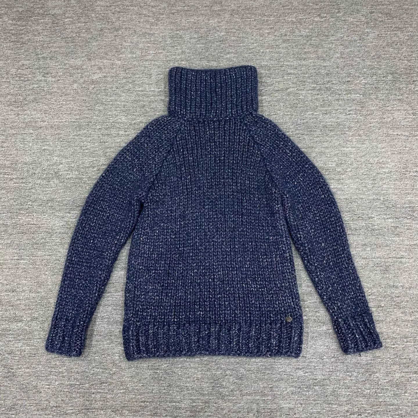 Chanel chanel blue glitter turtleneck sweater Size US S / EU 44-46 / 1 - 1 Thumbnail