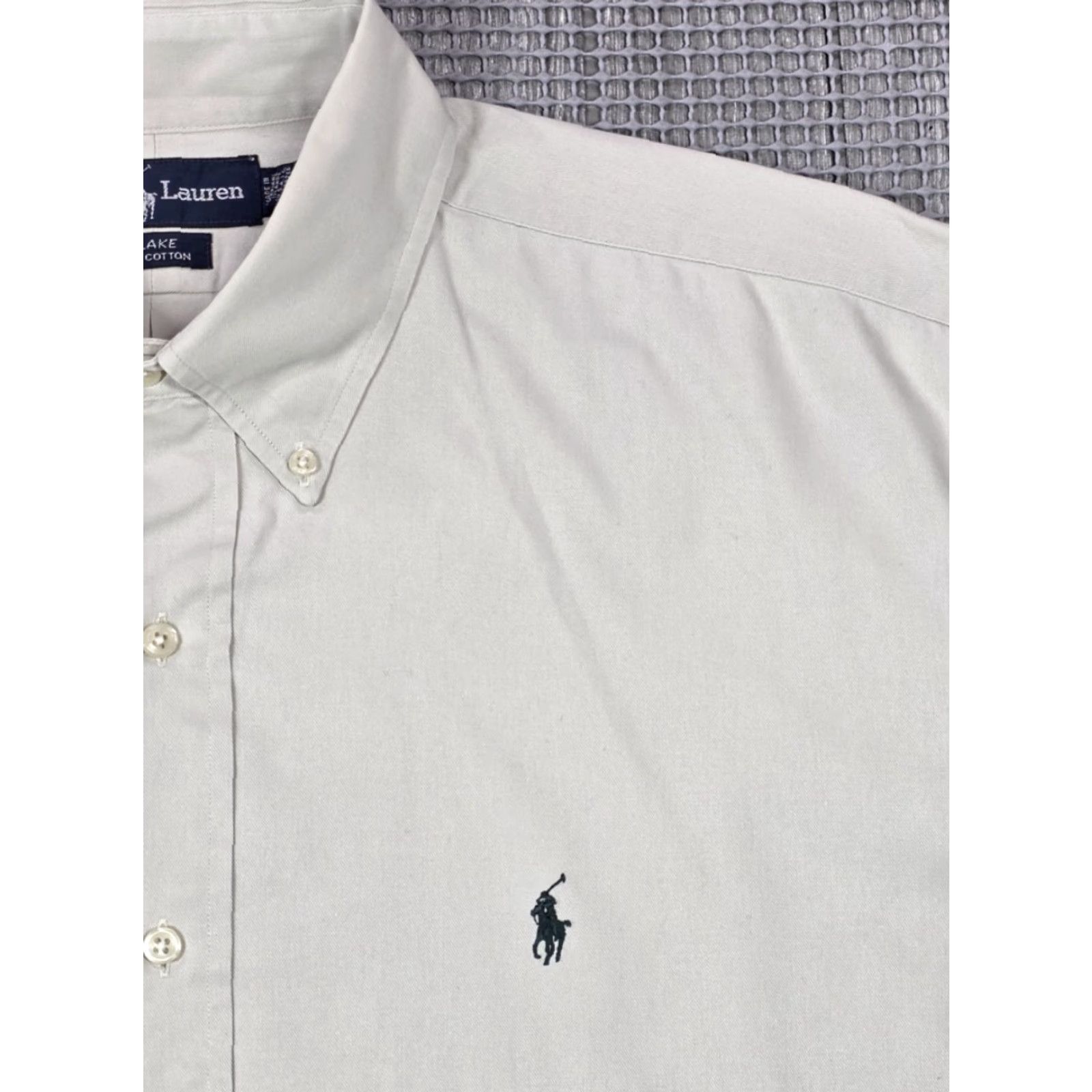 Polo Ralph Lauren VTG Polo Ralph Lauren Short Sleeve Button-Up Beige Shirt Men XL Blake Khaki Size US XL / EU 56 / 4 - 3 Thumbnail