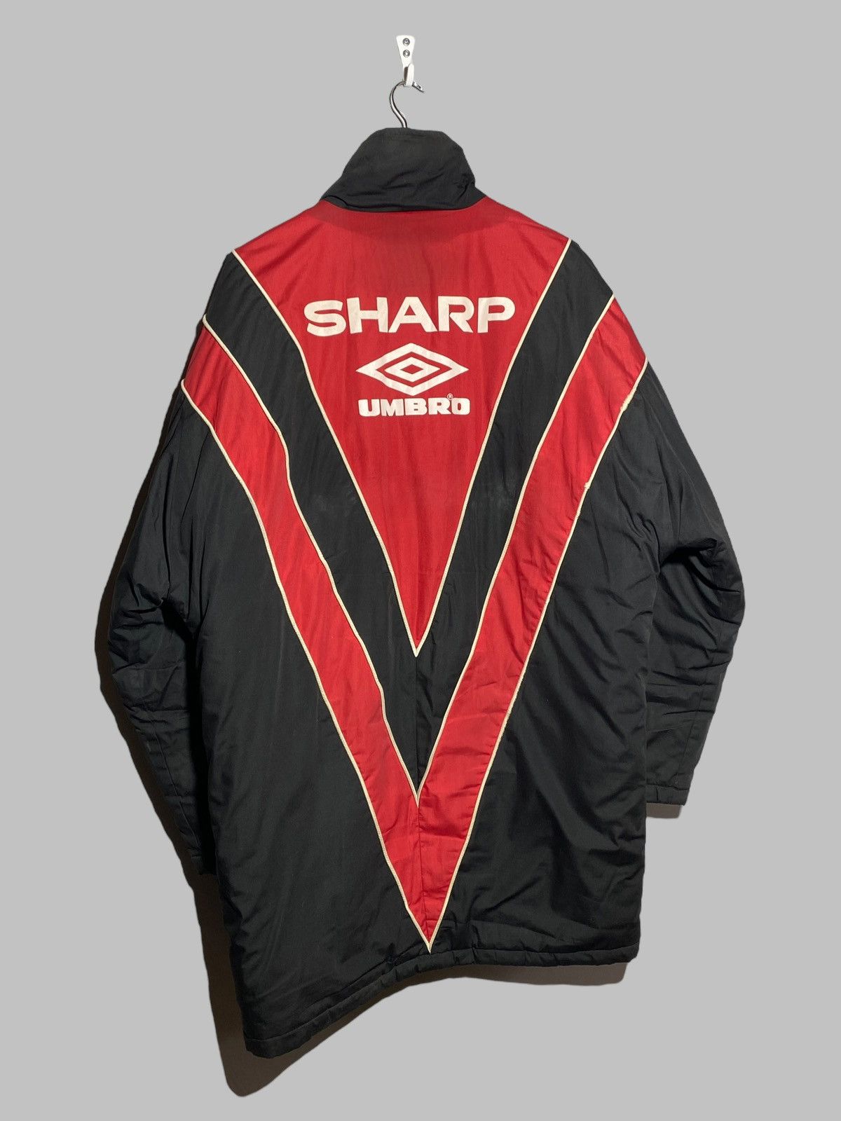 Umbro 1992/93 Manchester United Umbro Sharp Padded Bench Coat Size US L / EU 52-54 / 3 - 2 Thumbnail