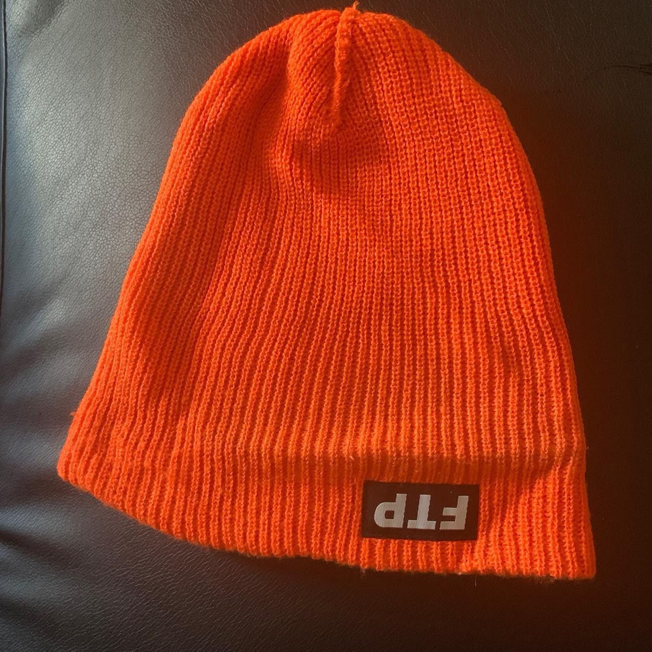 Fuck The Population Orange FTP Beanie Size ONE SIZE - 4 Thumbnail