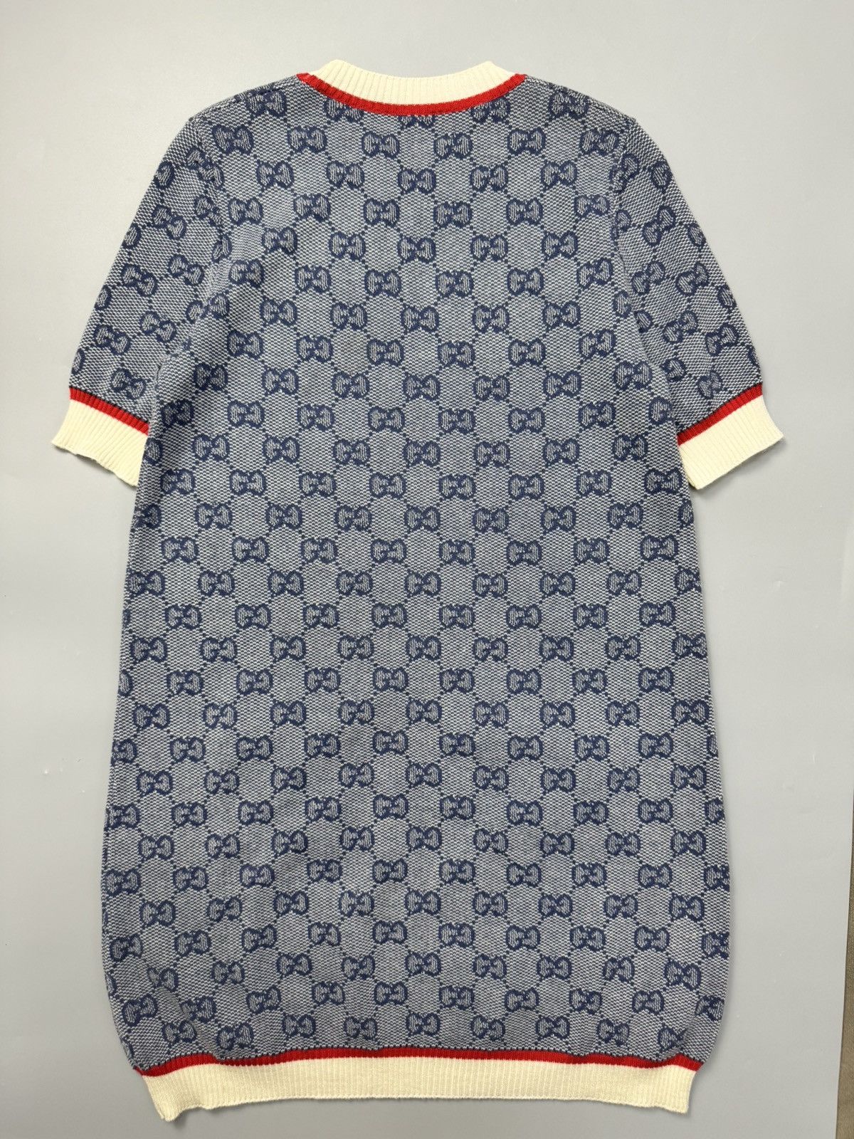 Gucci 2000s Gucci GG Monogram Knit Blouse Size M / US 6-8 / IT 42-44 - 9 Thumbnail