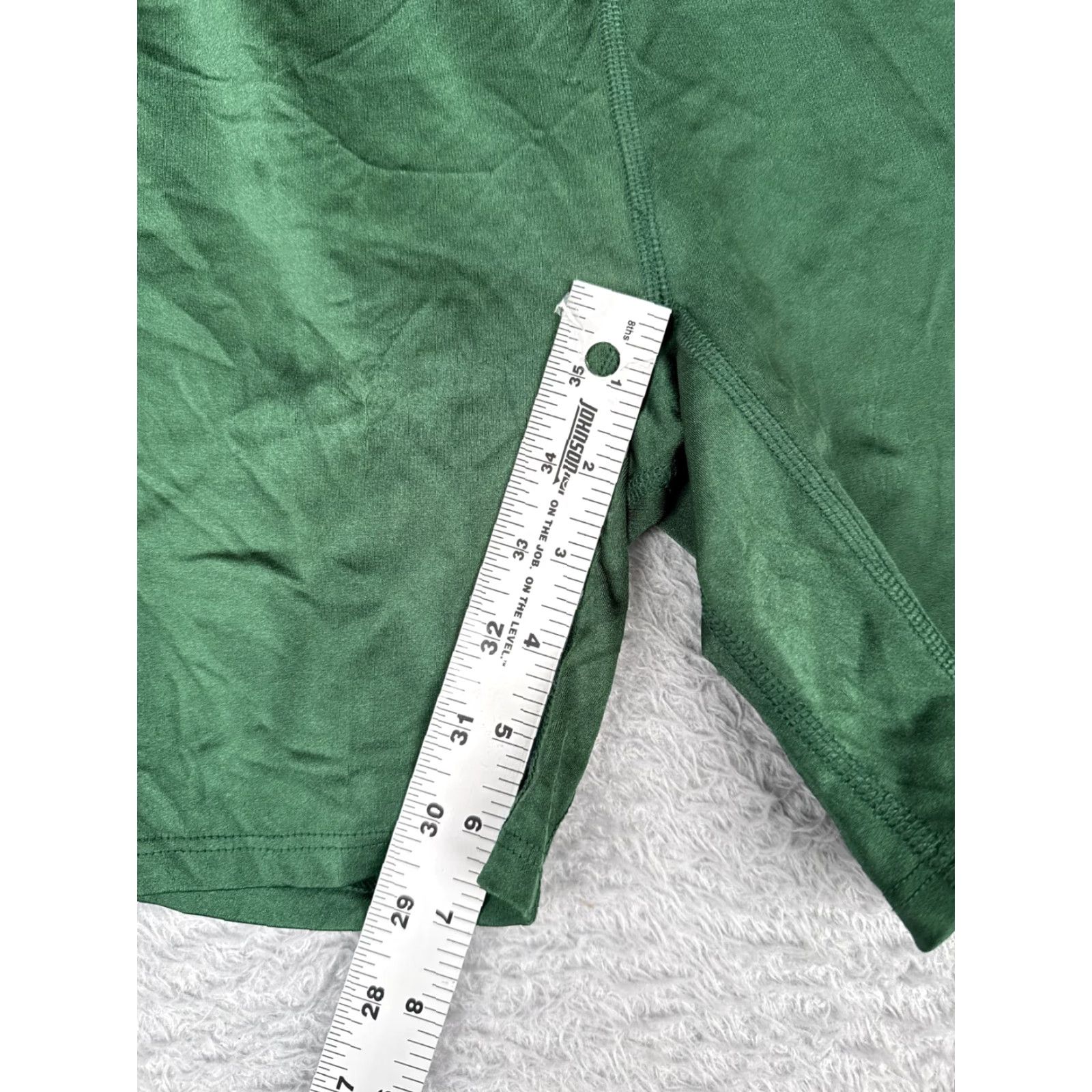 Vintage WEAR ONE'S AT Womens XS Green Compression Shorts Activewear Nylon Sports Size 26" / US 2 / IT 38 - 6 Thumbnail