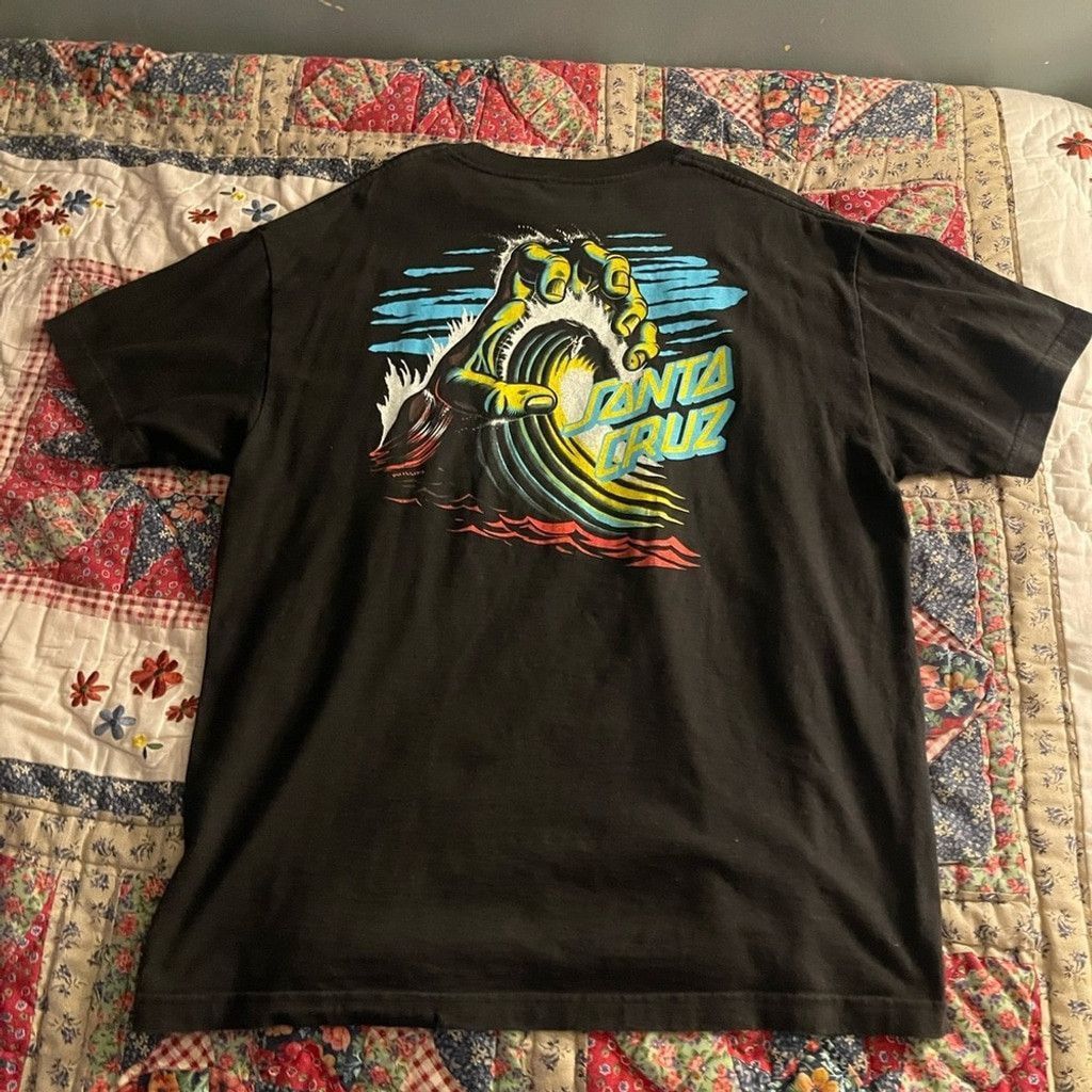 Santa Cruz Skateboards Santa Cruz Black Graphic T-Shirt size L Size US XL / EU 56 / 4 - 1 Thumbnail