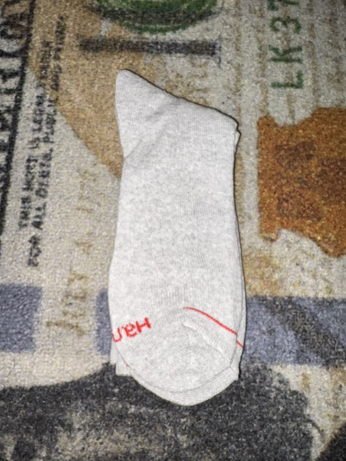 Hanes × Supreme Supreme Hanes Socks (1 Pair) Grey Size ONE SIZE - 2 Thumbnail