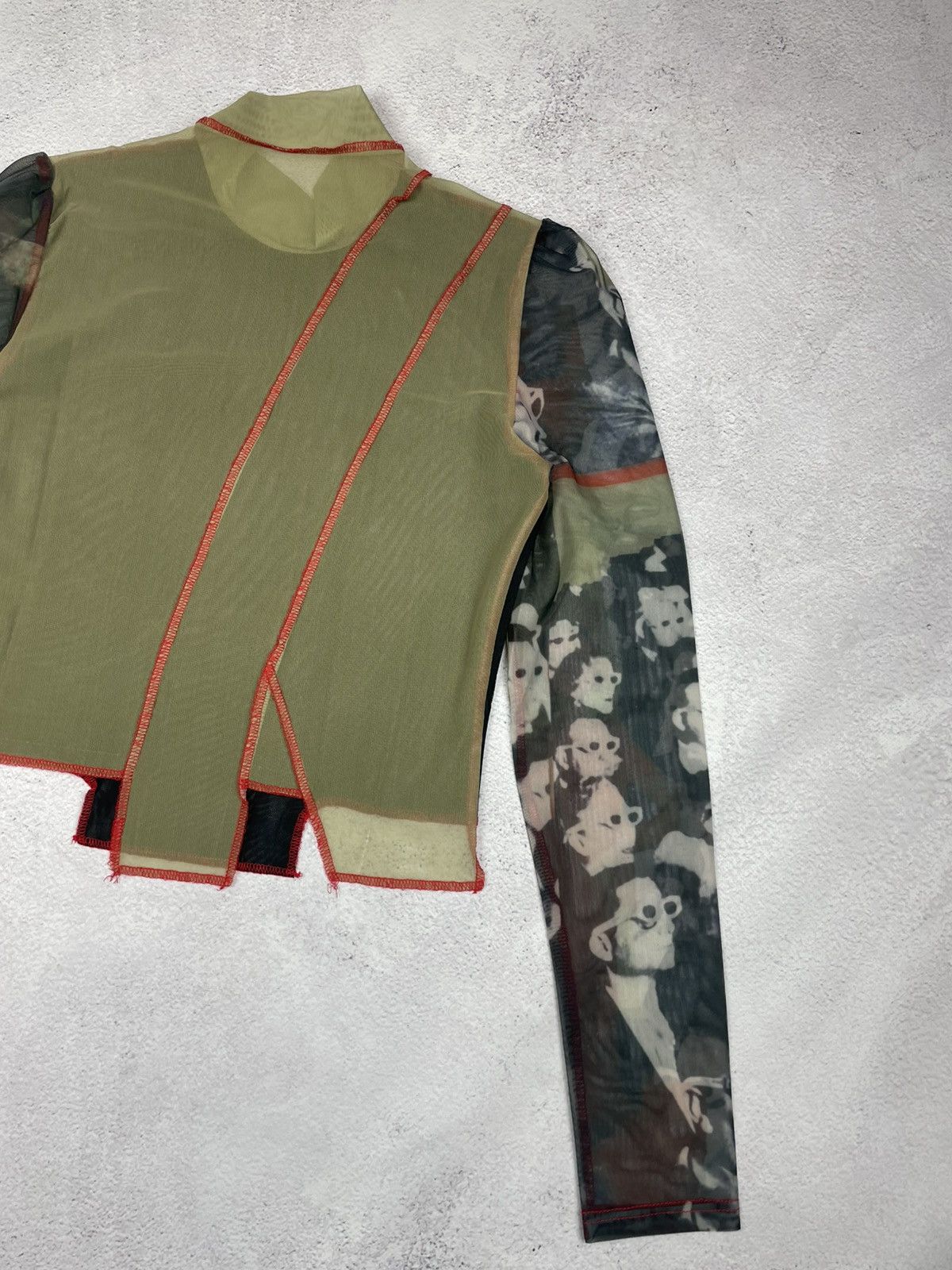 Designer × Japanese Brand Save The Queen Jean Paul Gaultier Style Mesh Top Blouses Size M / US 6-8 / IT 42-44 - 8 Thumbnail