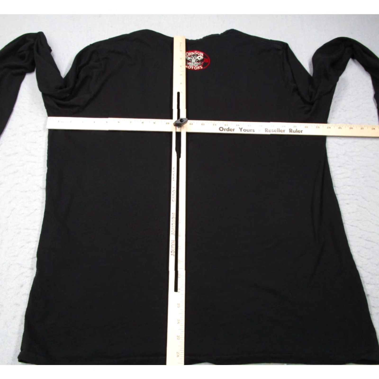 Vintage Johnson Motors Shirt Mens 2XL Black Long Sleeve Crew Neck Skull Made in USA Size US XXL / EU 58 / 5 - 6 Thumbnail