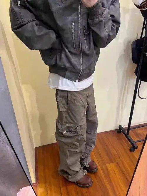 Japanese Brand Vintage Street Y2K Multi-Pocket Pleated Work Casual Pants Size US 32 / EU 48 - 7 Thumbnail