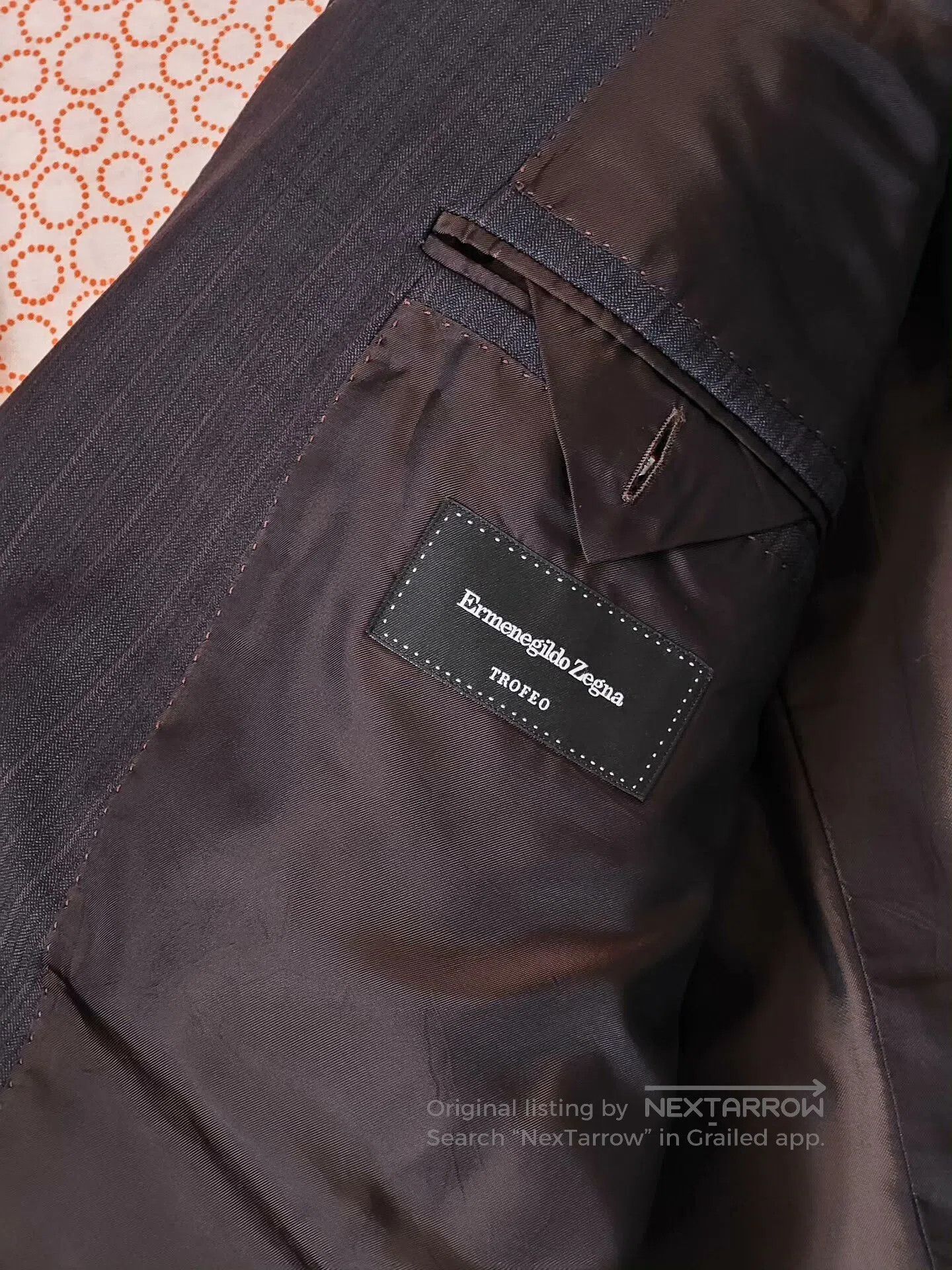Ermenegildo Zegna Zegna Trofeo Wool Blazer with Stripes. Size US M / EU 48-50 / 2 - 6 Thumbnail