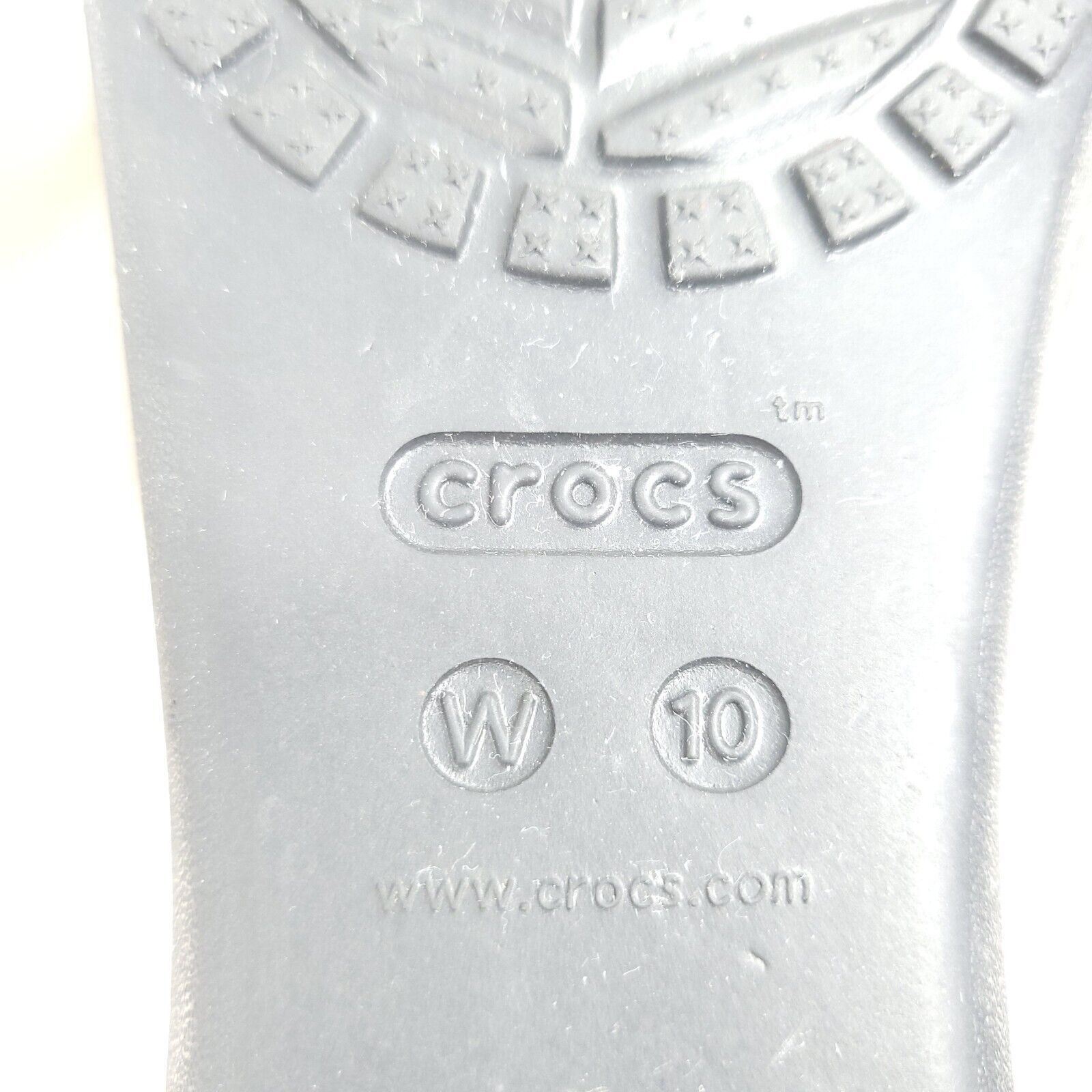 Crocs Crocs Slip on Casual Ballet Flat Womens Size 10 Black Rubber Size US 10 / IT 40 - 7 Thumbnail