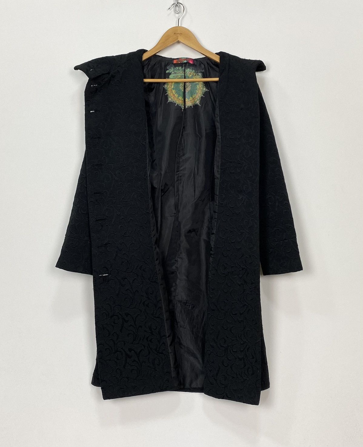 Desigual DESIGUAL Womens Graphic Overcoat UK 12 Medium Black Floral Size M / US 6-8 / IT 42-44 - 7 Thumbnail