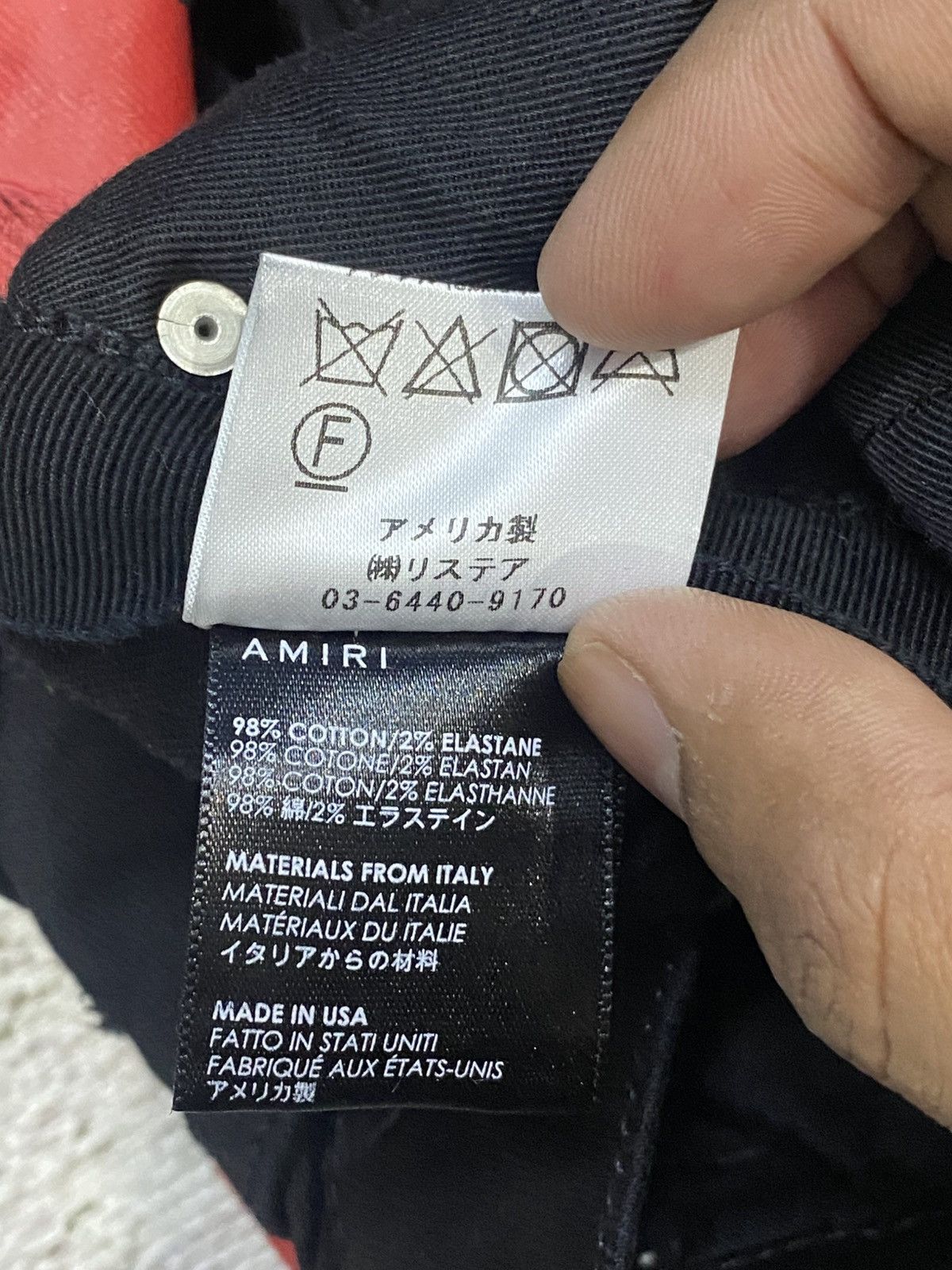 Amiri Amiri Black And Red Strip Pants Size US 32 / EU 48 - 15 Thumbnail