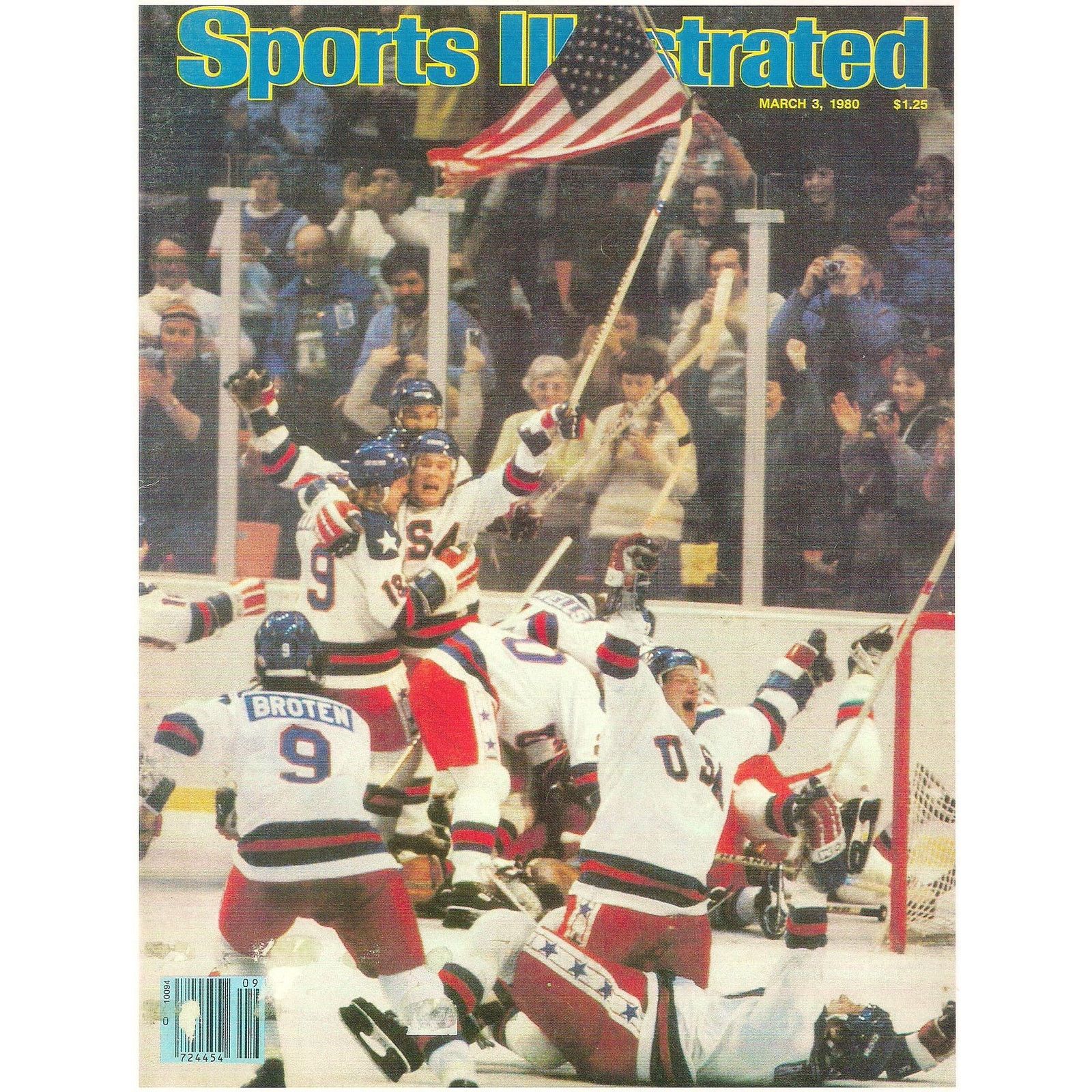 NHL Winter Olympic STARTER 1980 Miracle USA Soviet sweat hockey Size US XL / EU 56 / 4 - 6 Thumbnail