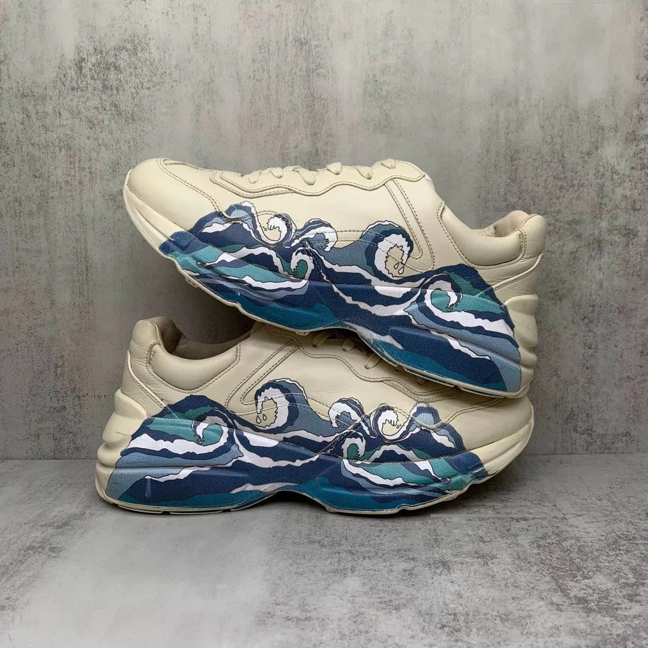 Gucci Gucci Ivory Wave Dad Sneakers. Size US 7 / EU 40 - 2 Thumbnail